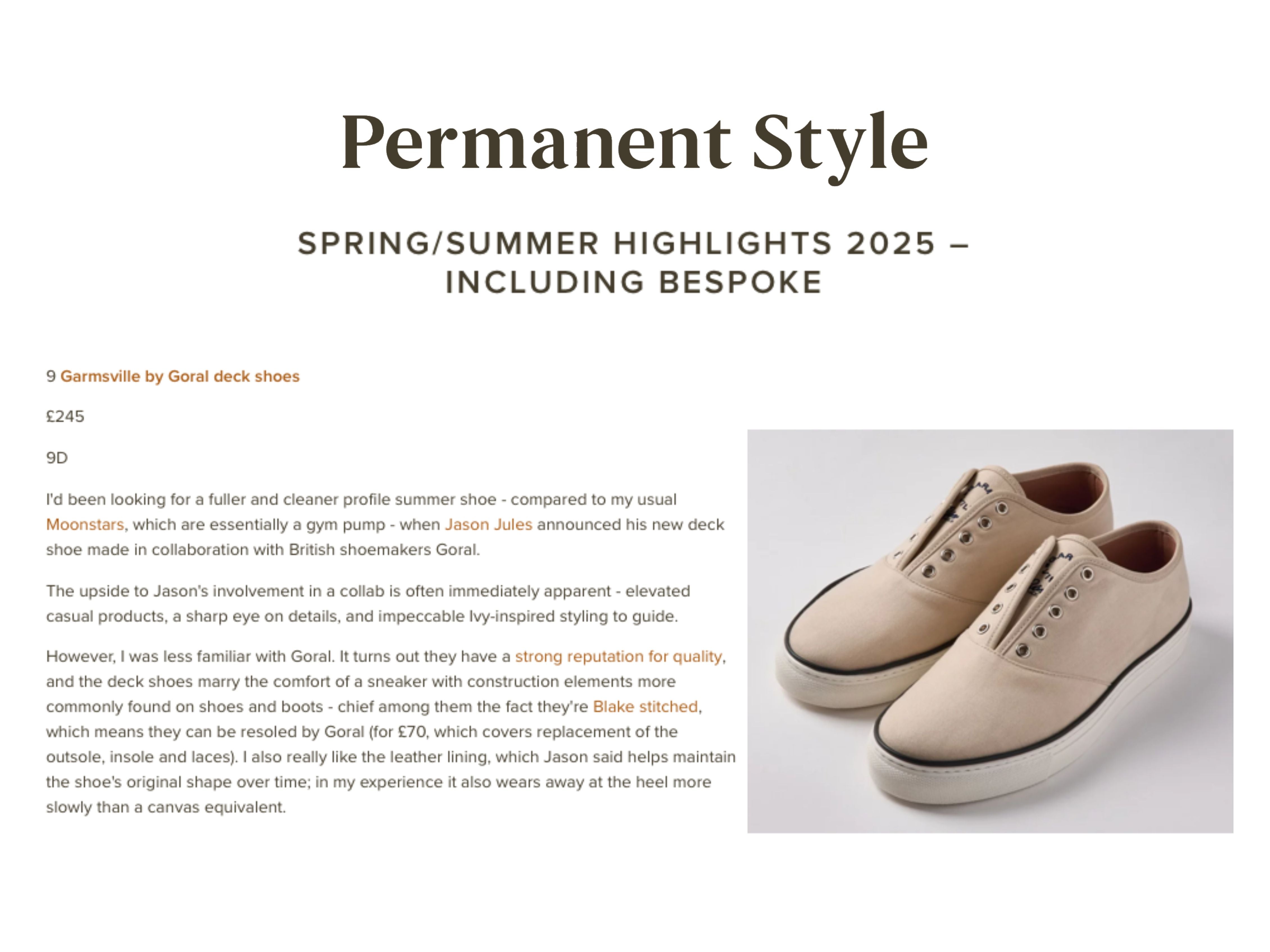 In Good Company: A Word on Permanent Style