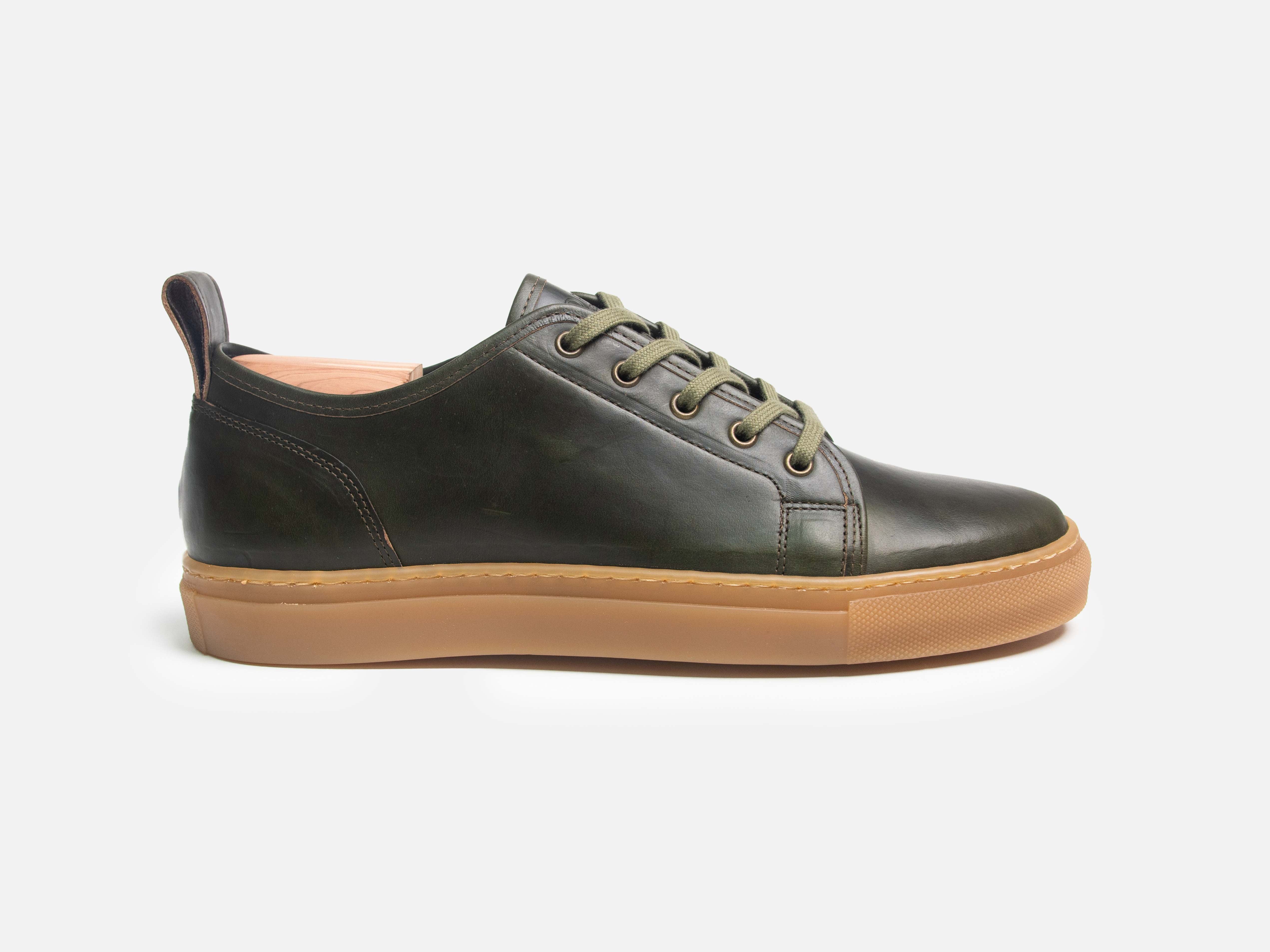 Rose Anvil X GORAL SMUGS Low Top Sneaker - Horween Forest Green PRE-ORDER - GORAL