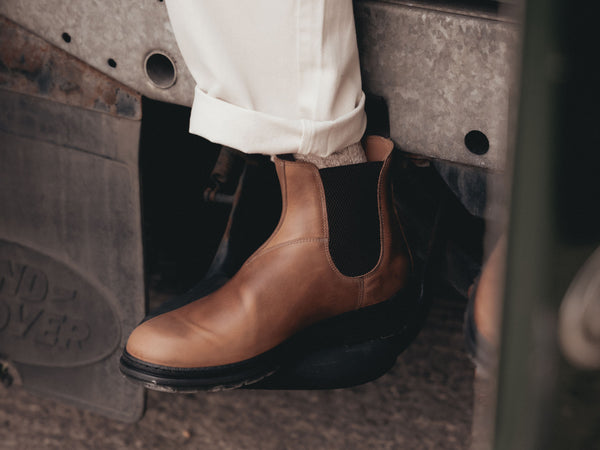 The Baslow Chelsea Boot - Horween Chromexcel Natural Leather - GORAL