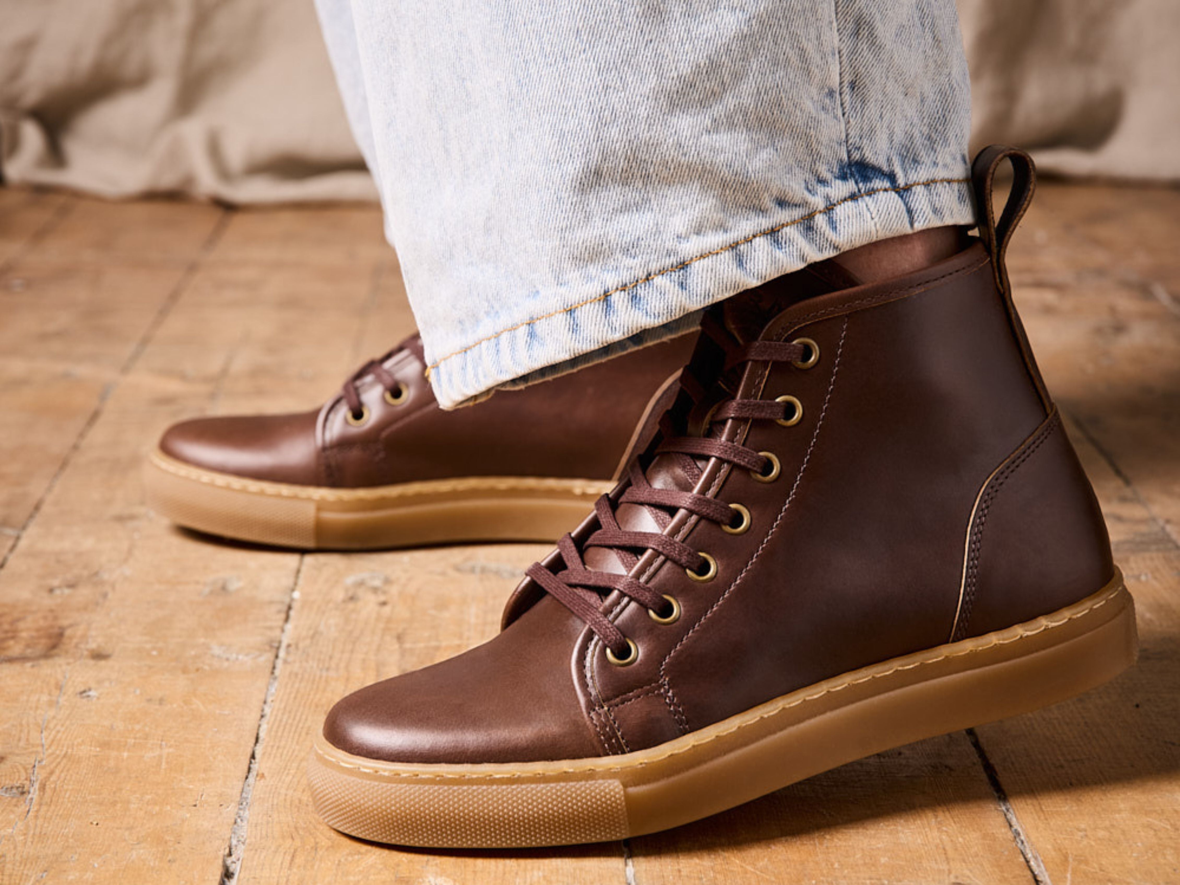 EYAM High Top Sneaker - Charles F Stead Beaumont Natural Brown (Womens) - GORAL