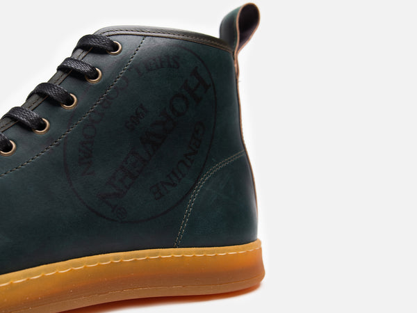 Rose Anvil X GORAL SMUGS High Top Sneaker 2.0 - Shell Cordovan Reverse Black - GORAL