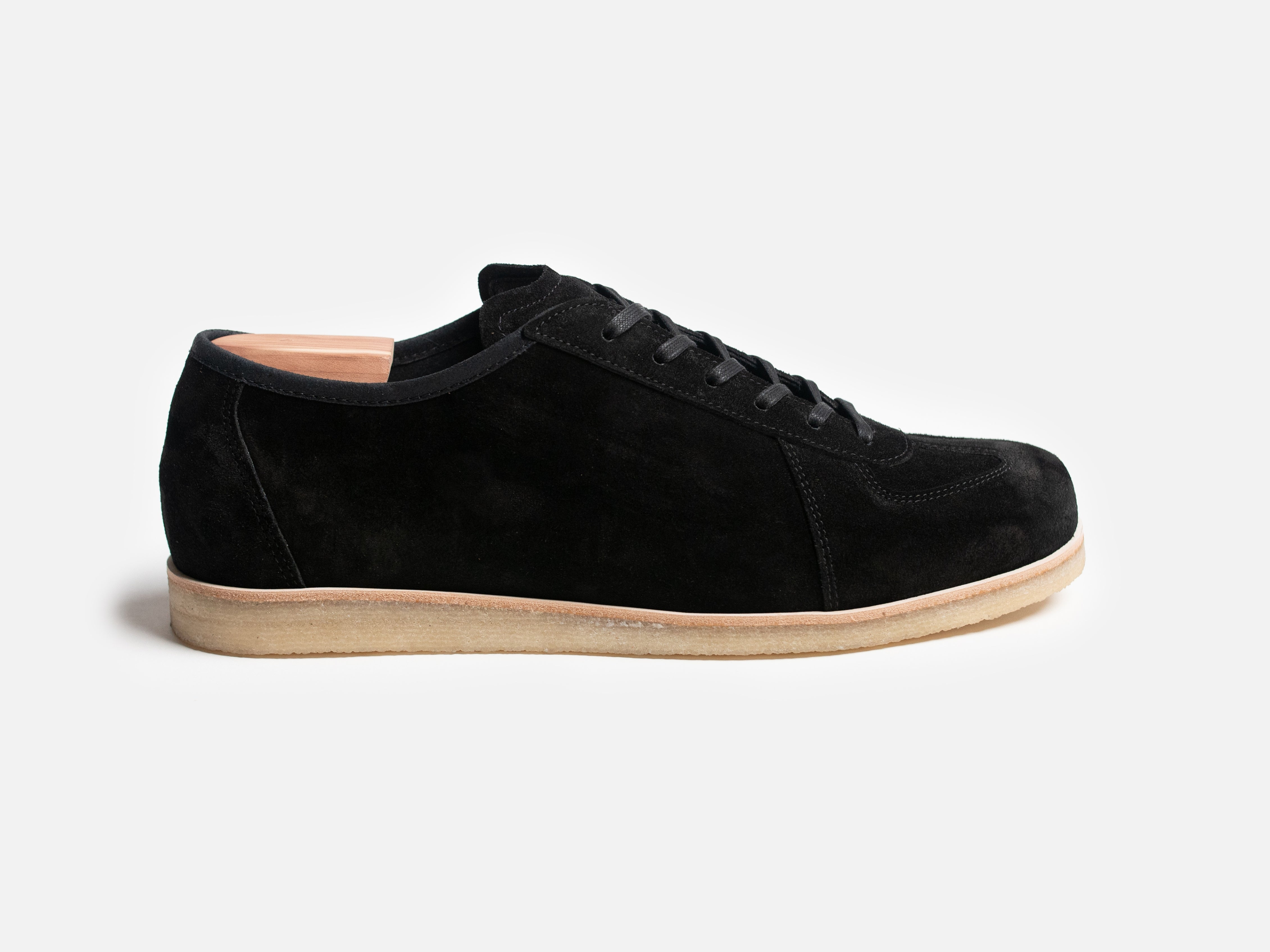 The Roma Crepe - Opera Go Rain Black Leather Low Top GAT Sneaker - GORAL