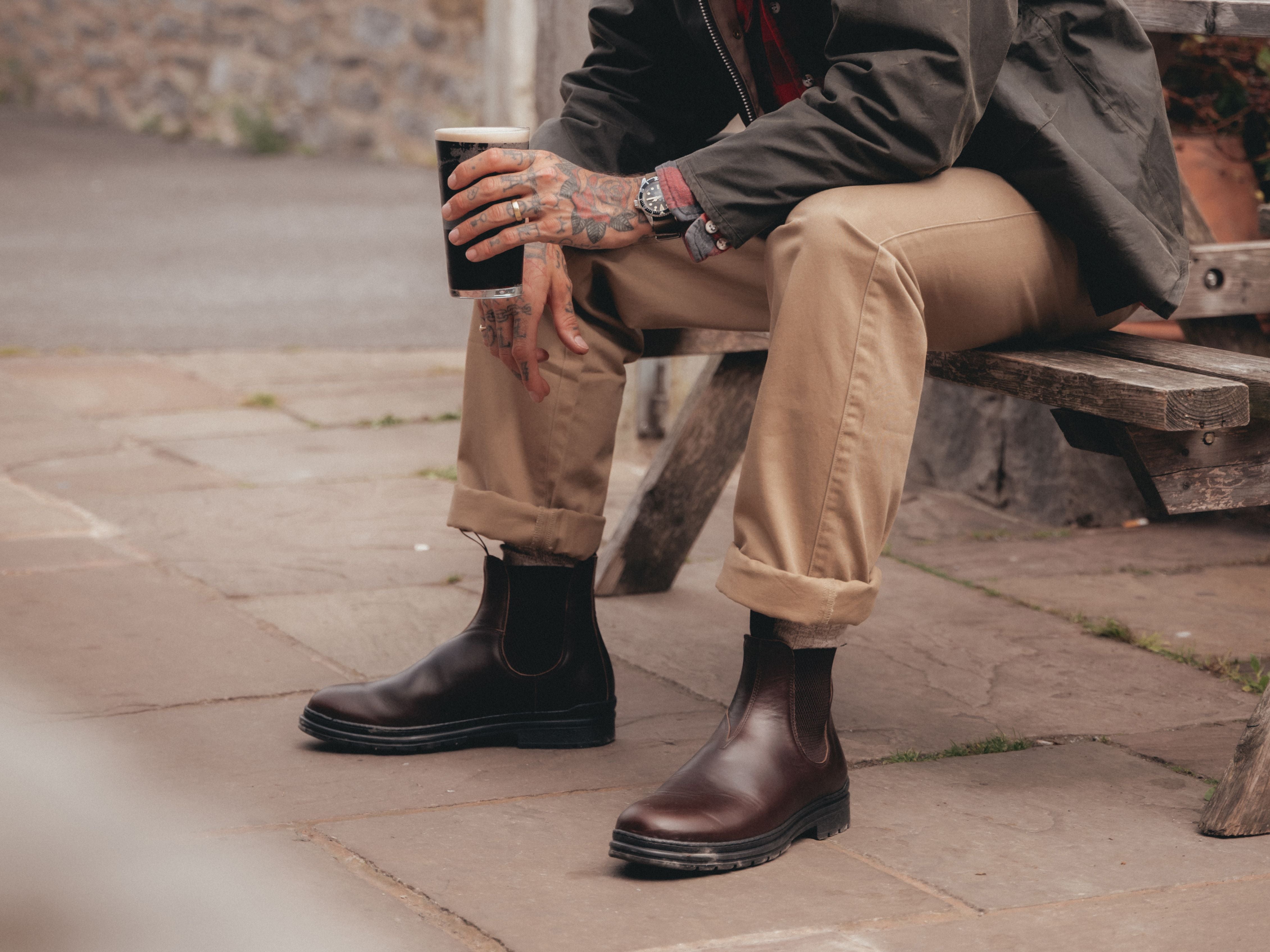 The Baslow Chelsea Boot - Horween Chromexcel Dark Brown Leather - GORAL