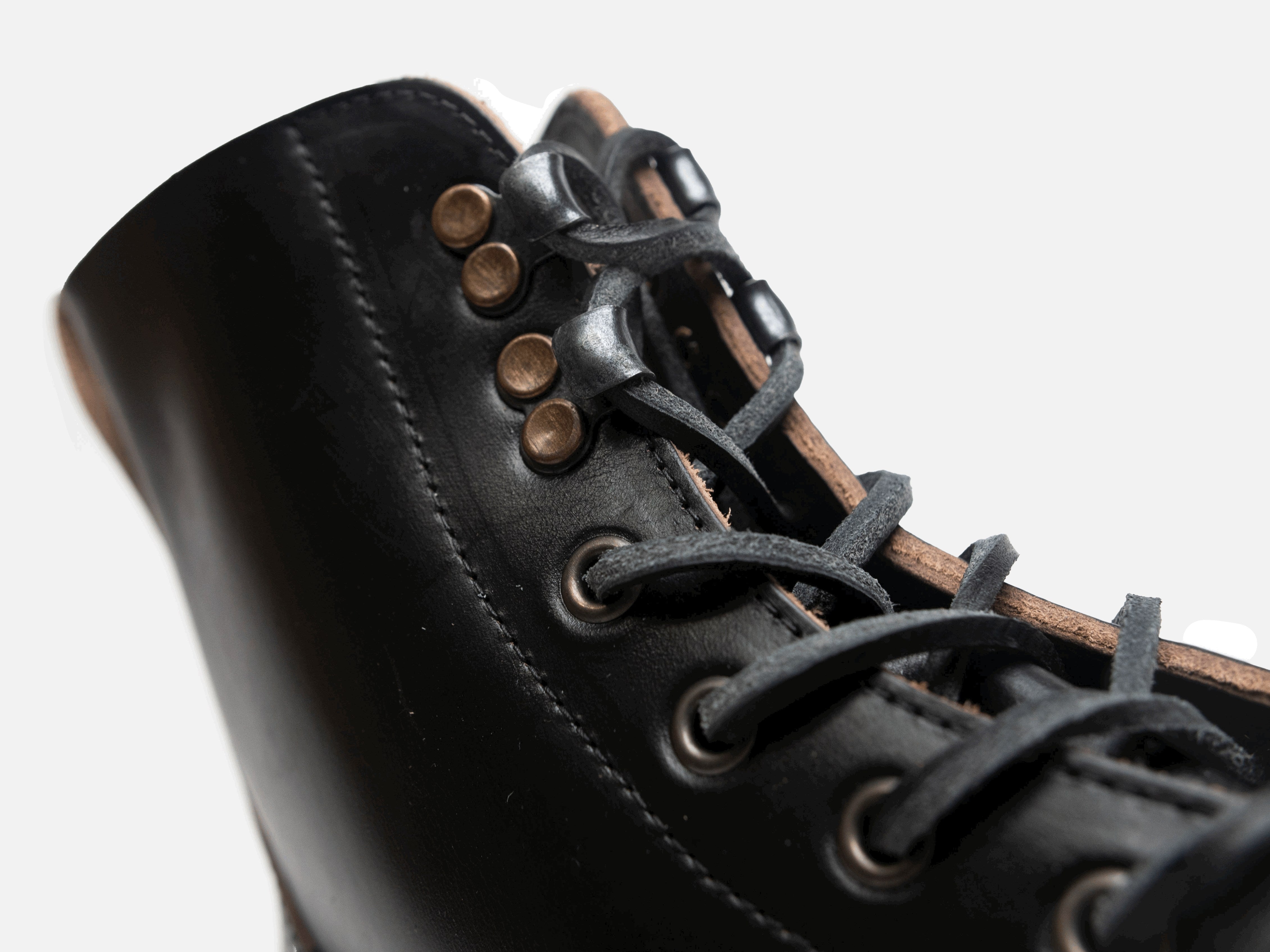 Buxton Brass Wire Construction Boot Horween Chromexcel Black PRE-ORDER - GORAL