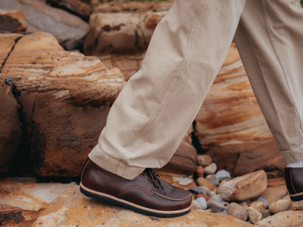 TOTLEY Barefoot Apron Shoe - Dark Brown Horween Chromexcel Leather