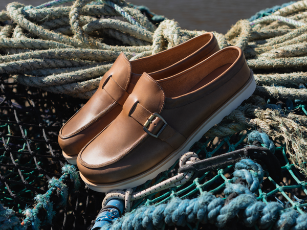 MEERS Barefoot Mules - Natural Horween Chromexcel Leather