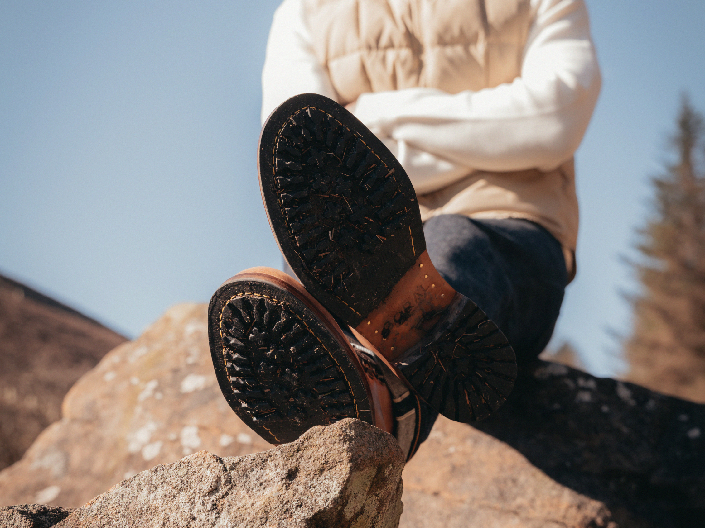 The HAROLD Hiking Boot - Horween Natural Leather - GORAL