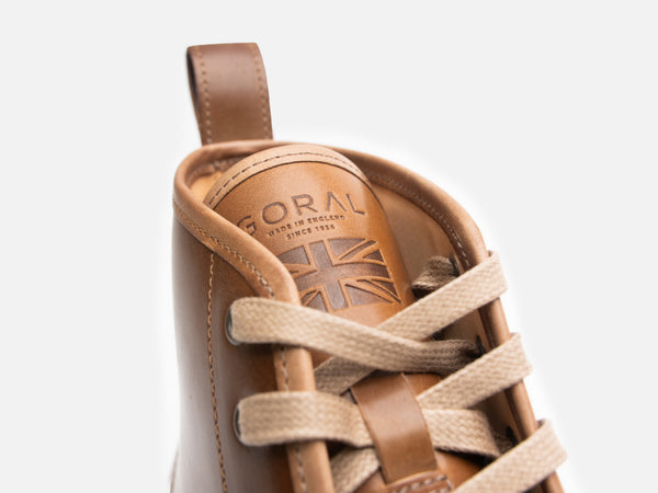 Rose Anvil X GORAL SMUGS High Top Sneaker 2.0 - Shell Cordovan Bourbon - GORAL