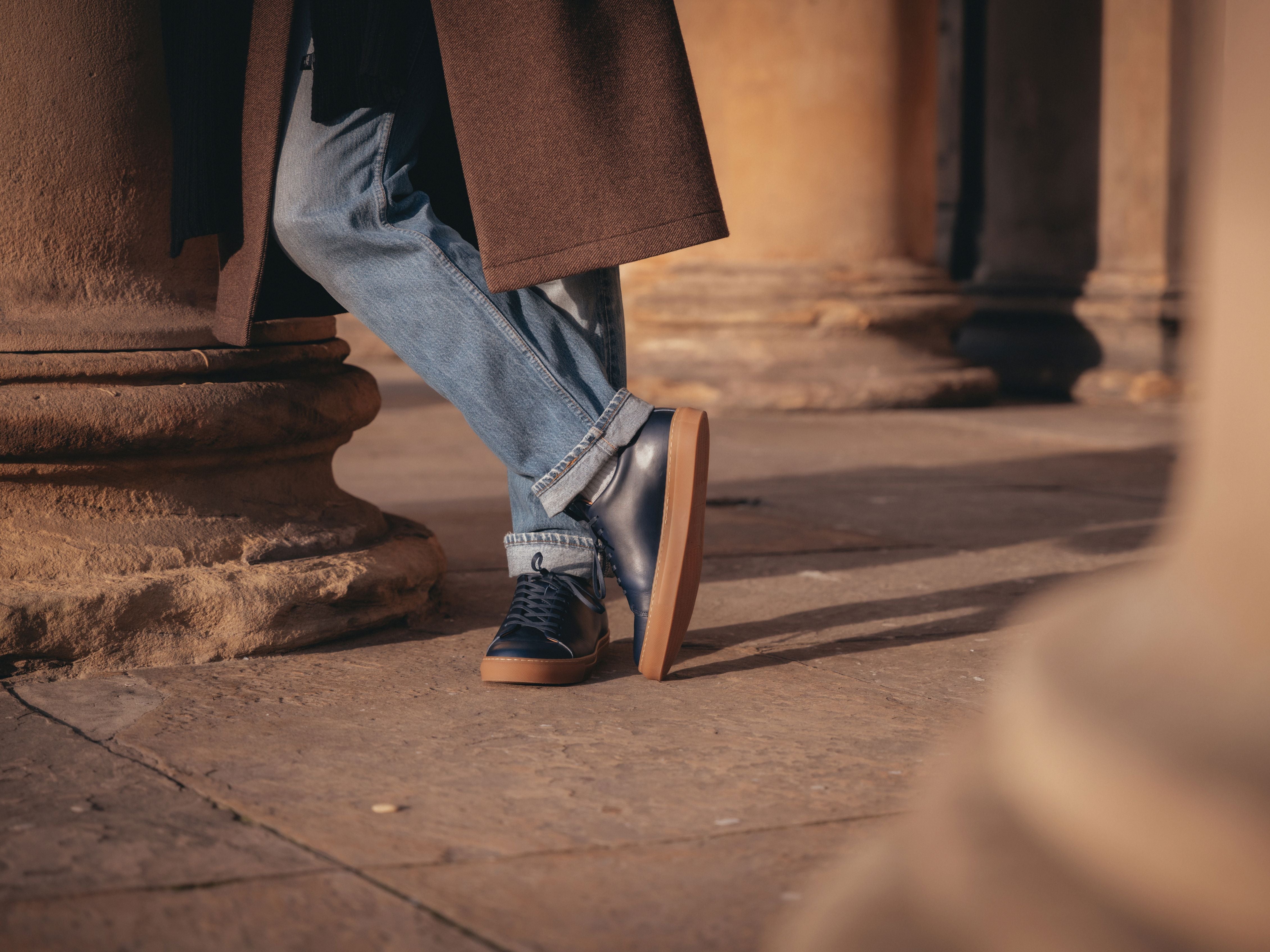 The Mellor II Sneaker - Horween Ink Leather - GORAL