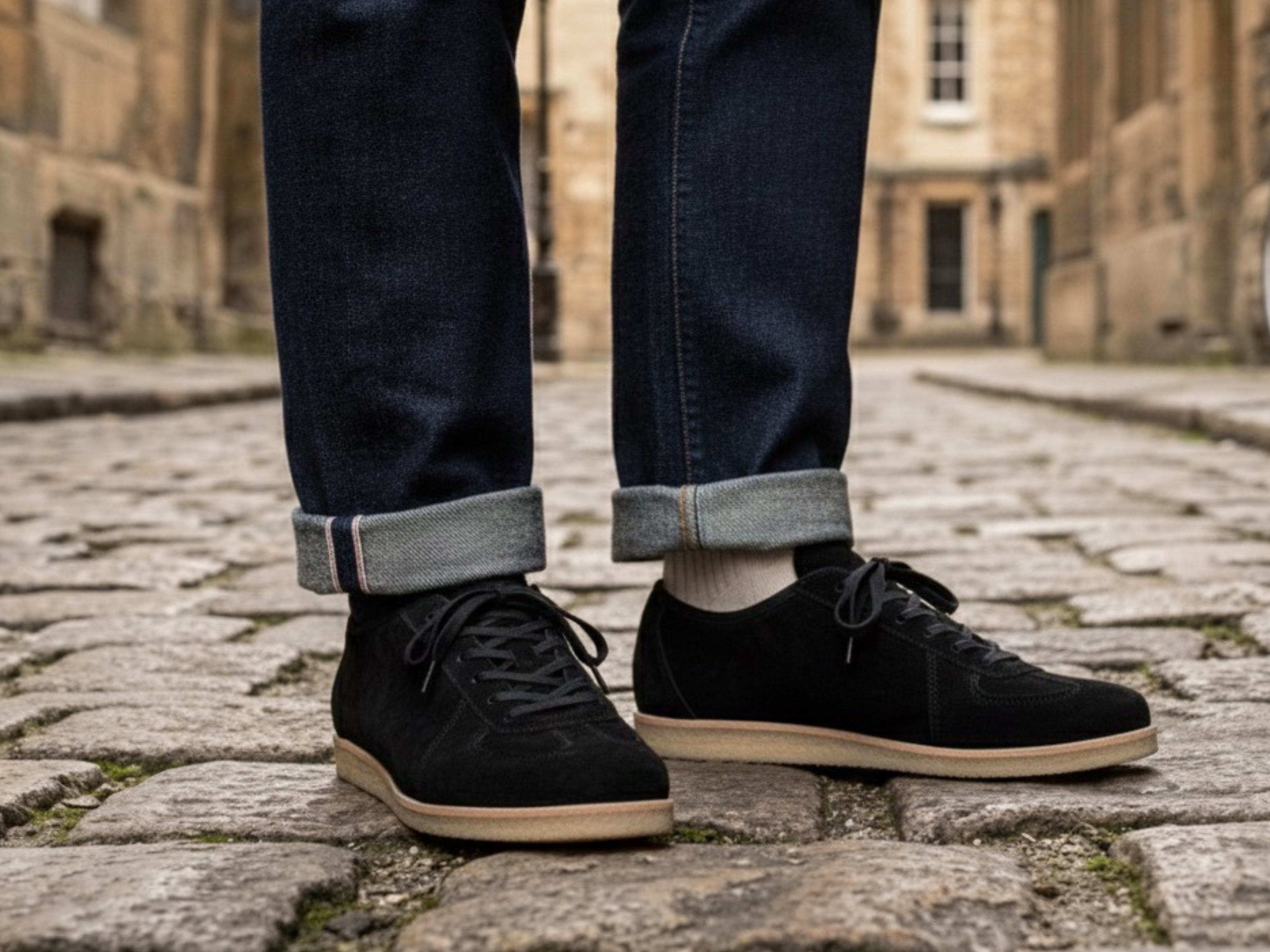 The Roma Crepe - Opera Go Rain Black Leather Low Top GAT Sneaker