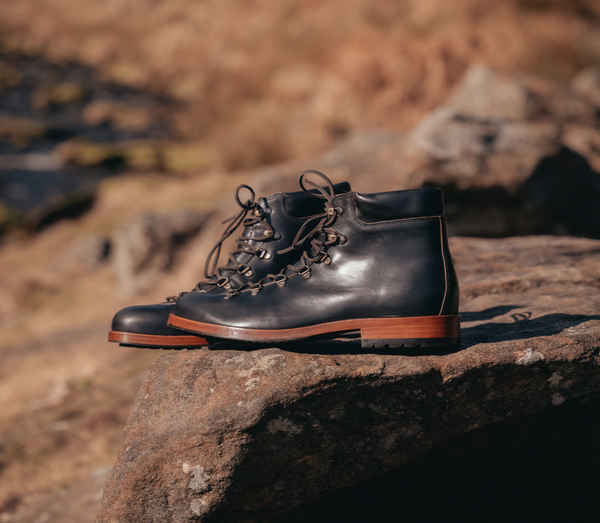The HAROLD Hiking Boot - Horween Dark Brown Leather - GORAL