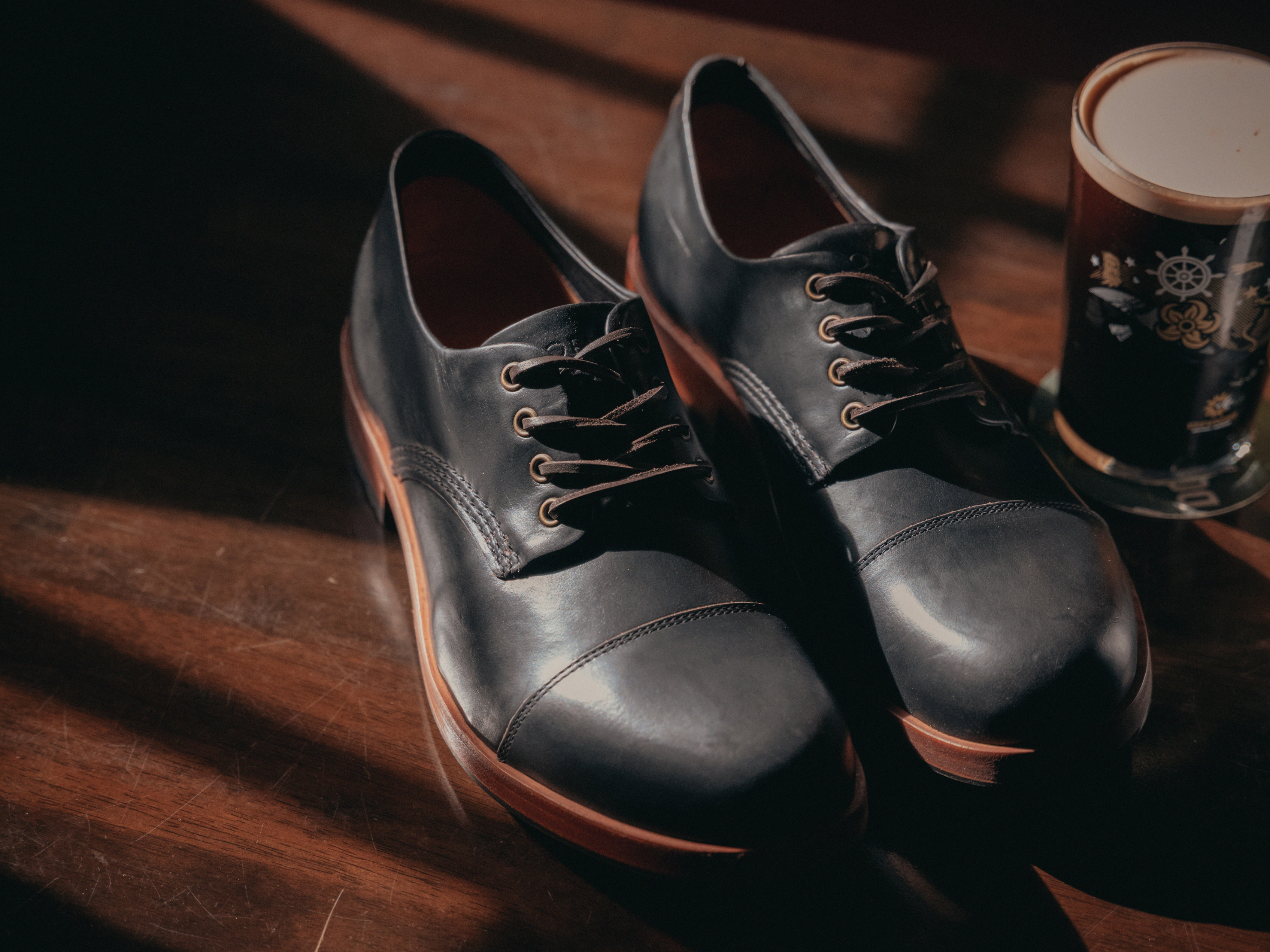 The CASTLETON Shoe - Horween Black Leather - GORAL