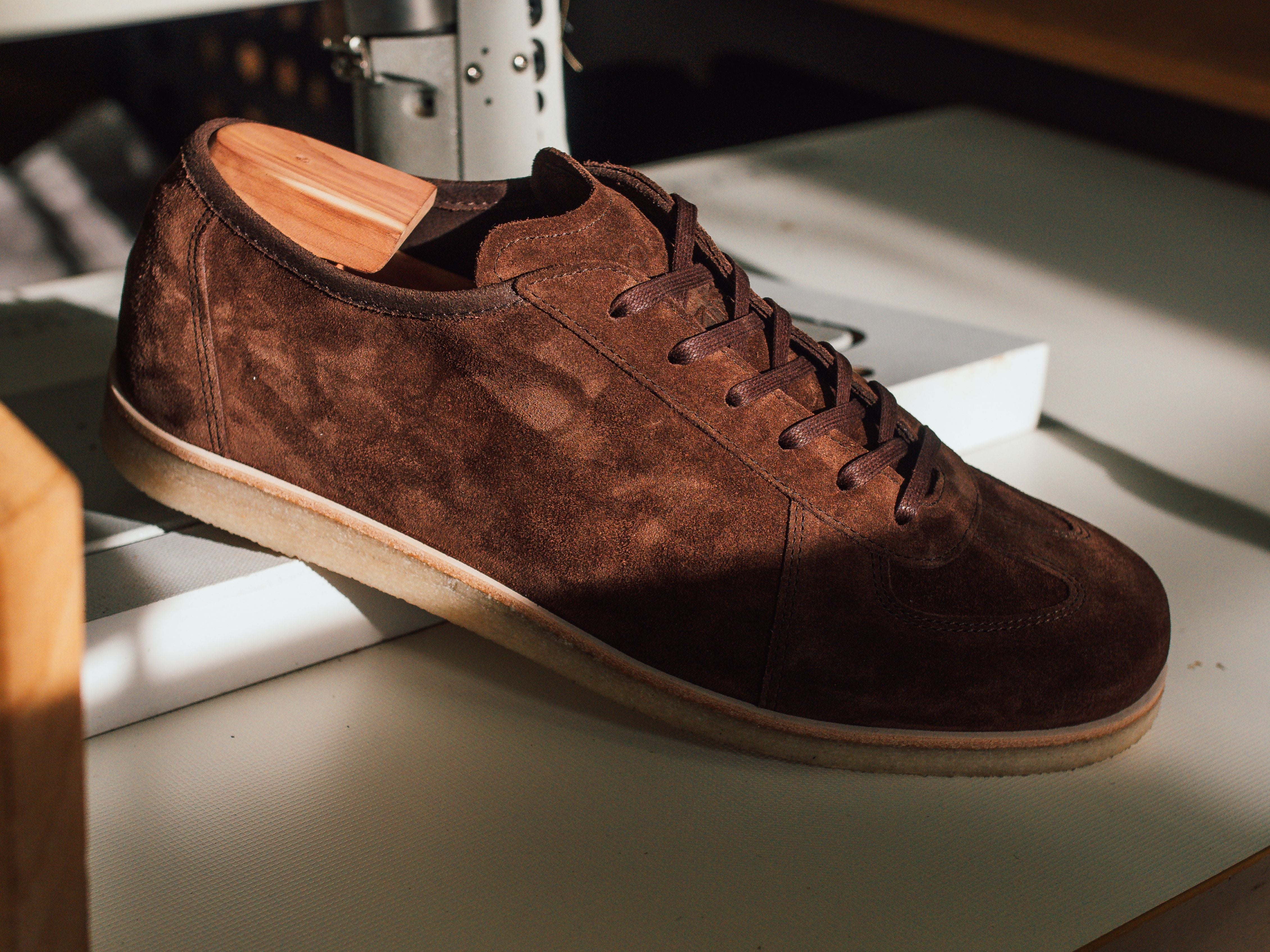 The Roma Crepe - Opera Go Rain Chestnut Leather Low Top GAT Sneaker - GORAL