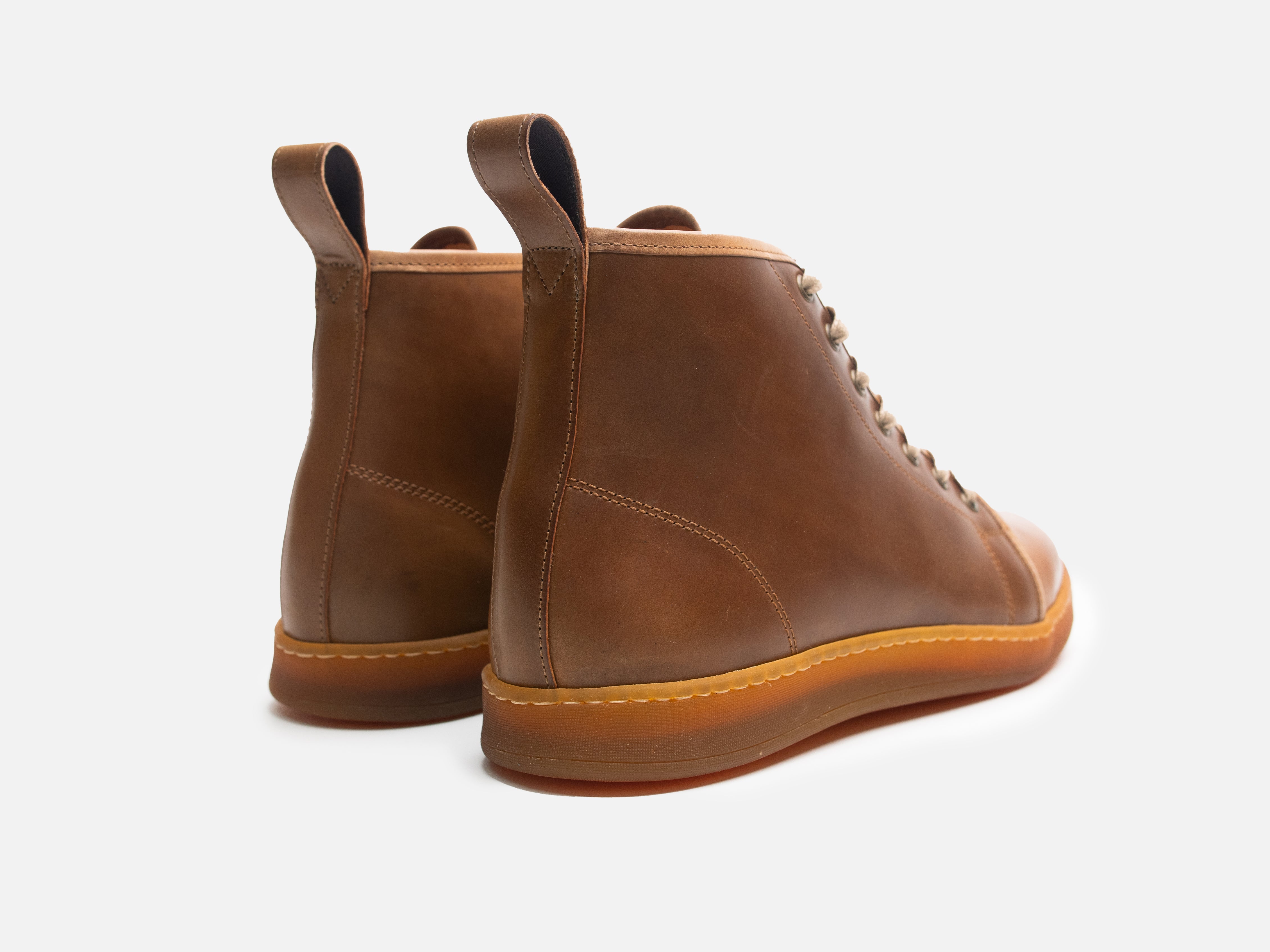 Rose Anvil X GORAL SMUGS High Top Sneaker 2.0 - Shell Cordovan Bourbon - GORAL
