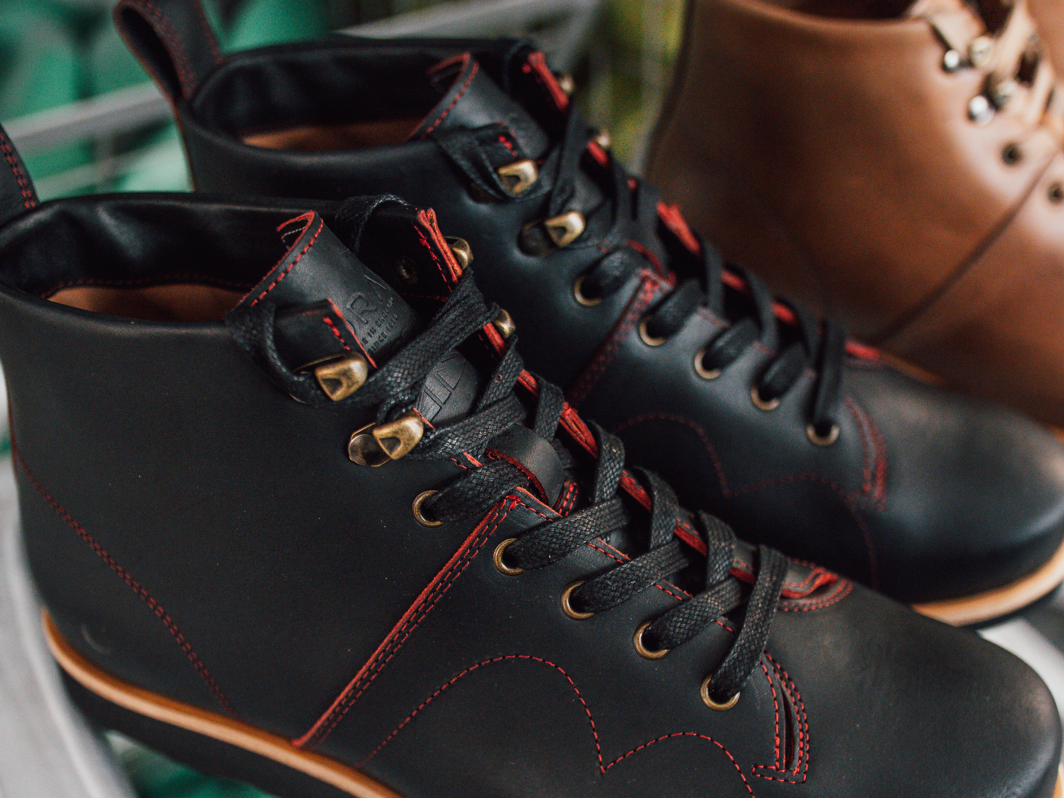 Rose Anvil X GORAL Monkey Boots - Blood Core Leather Black - PRE ORDER - GORAL