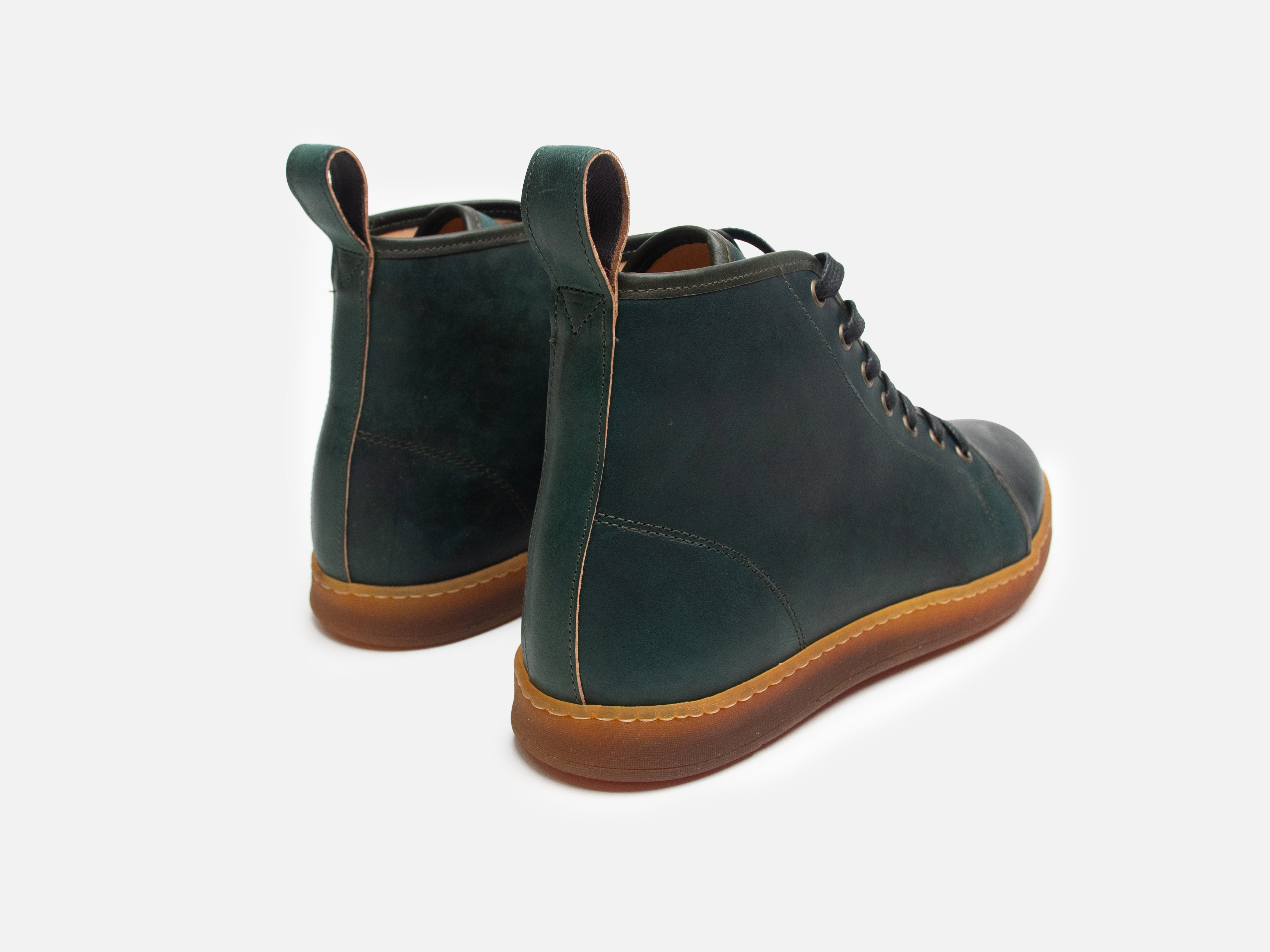 Rose Anvil X GORAL SMUGS High Top Sneaker 2.0 - Shell Cordovan Reverse Black - GORAL