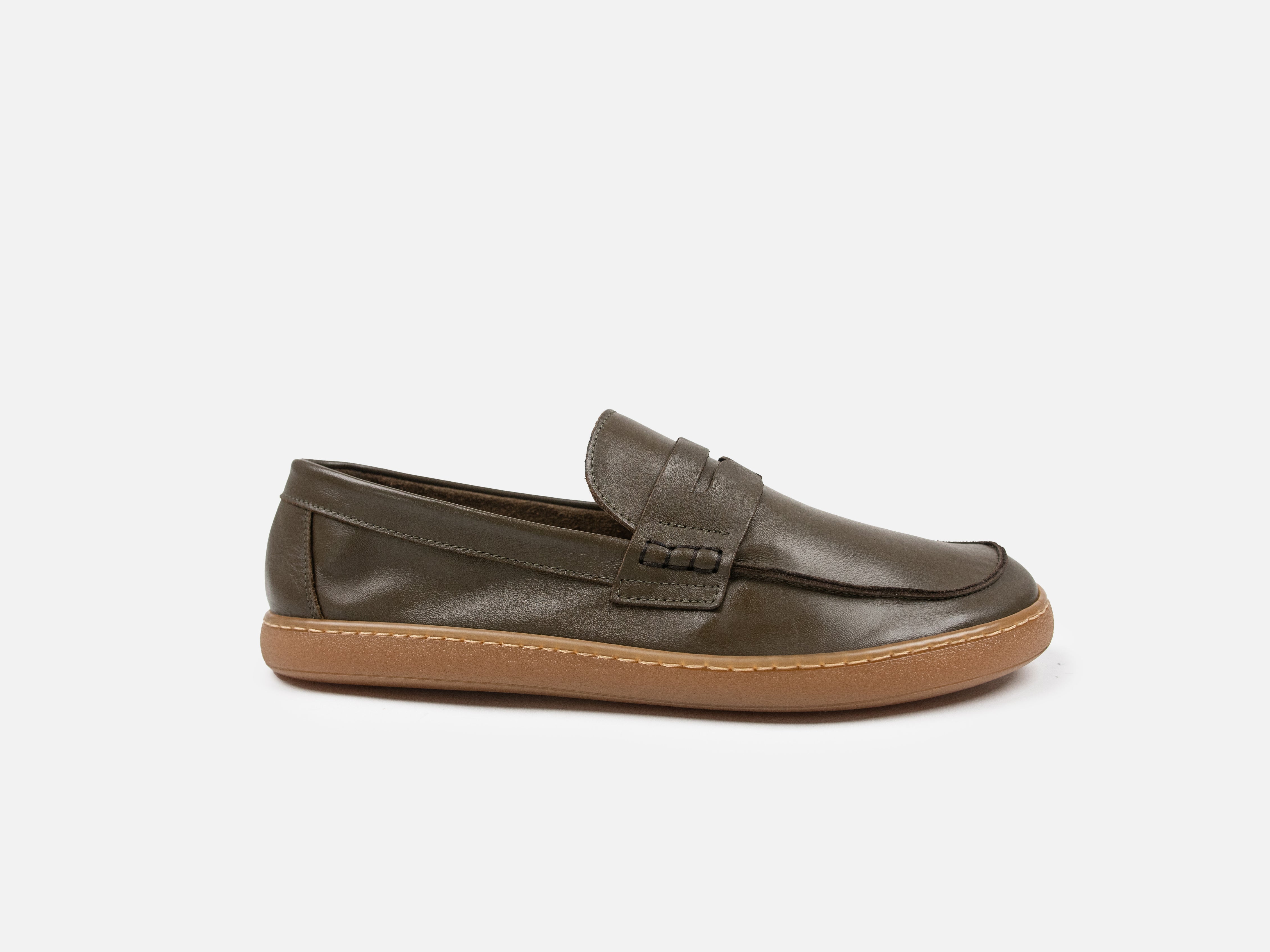 Barefoot Loafer - Green Calfskin Nappa Leather - GORAL