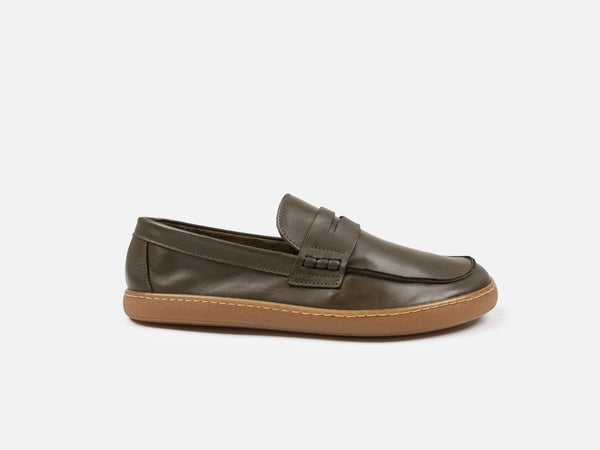 Barefoot Loafer - Green Calfskin Nappa Leather - GORAL