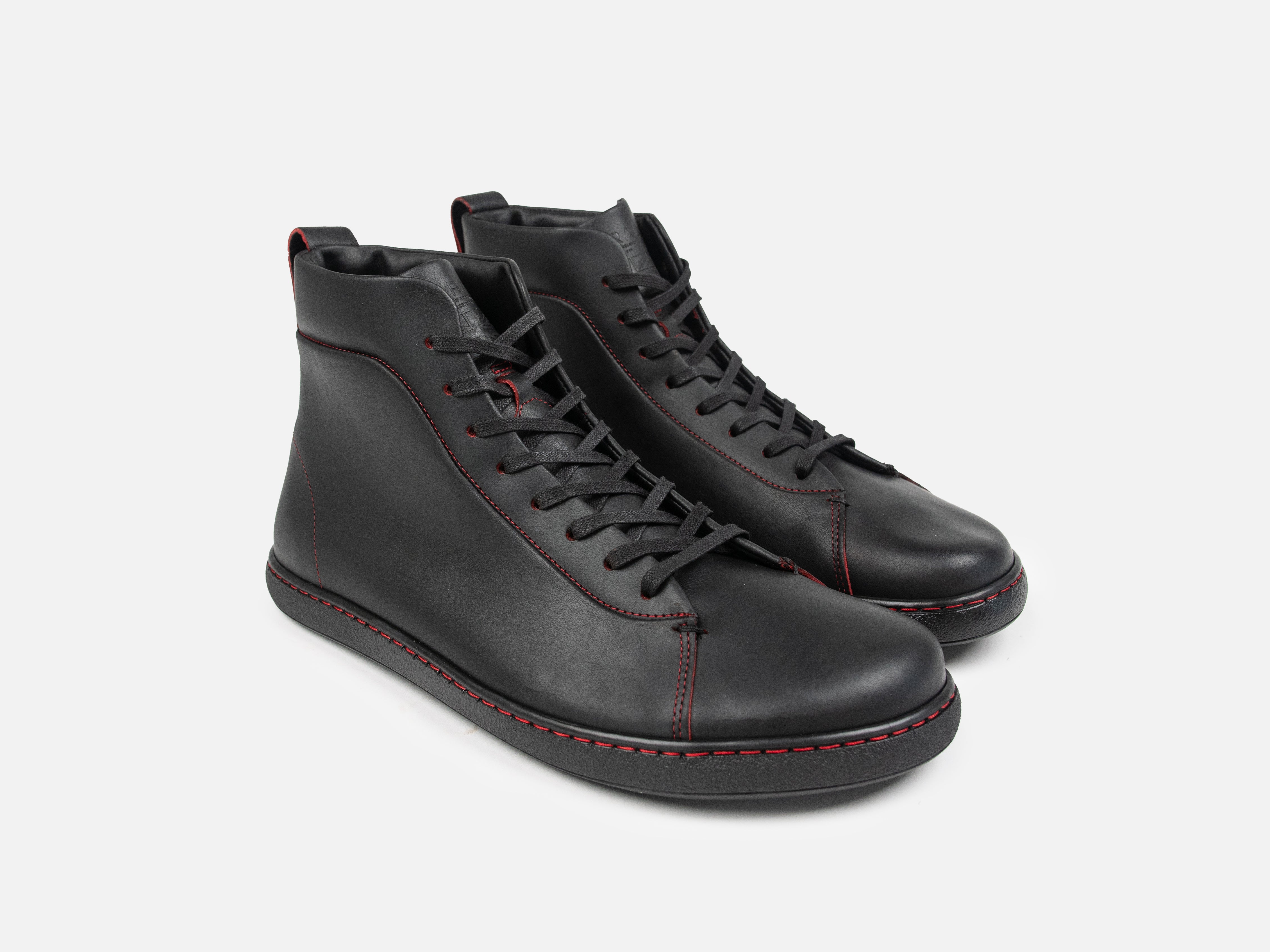 WALKLEY Barefoot High Top Blood Core Leather Sneaker - GORAL