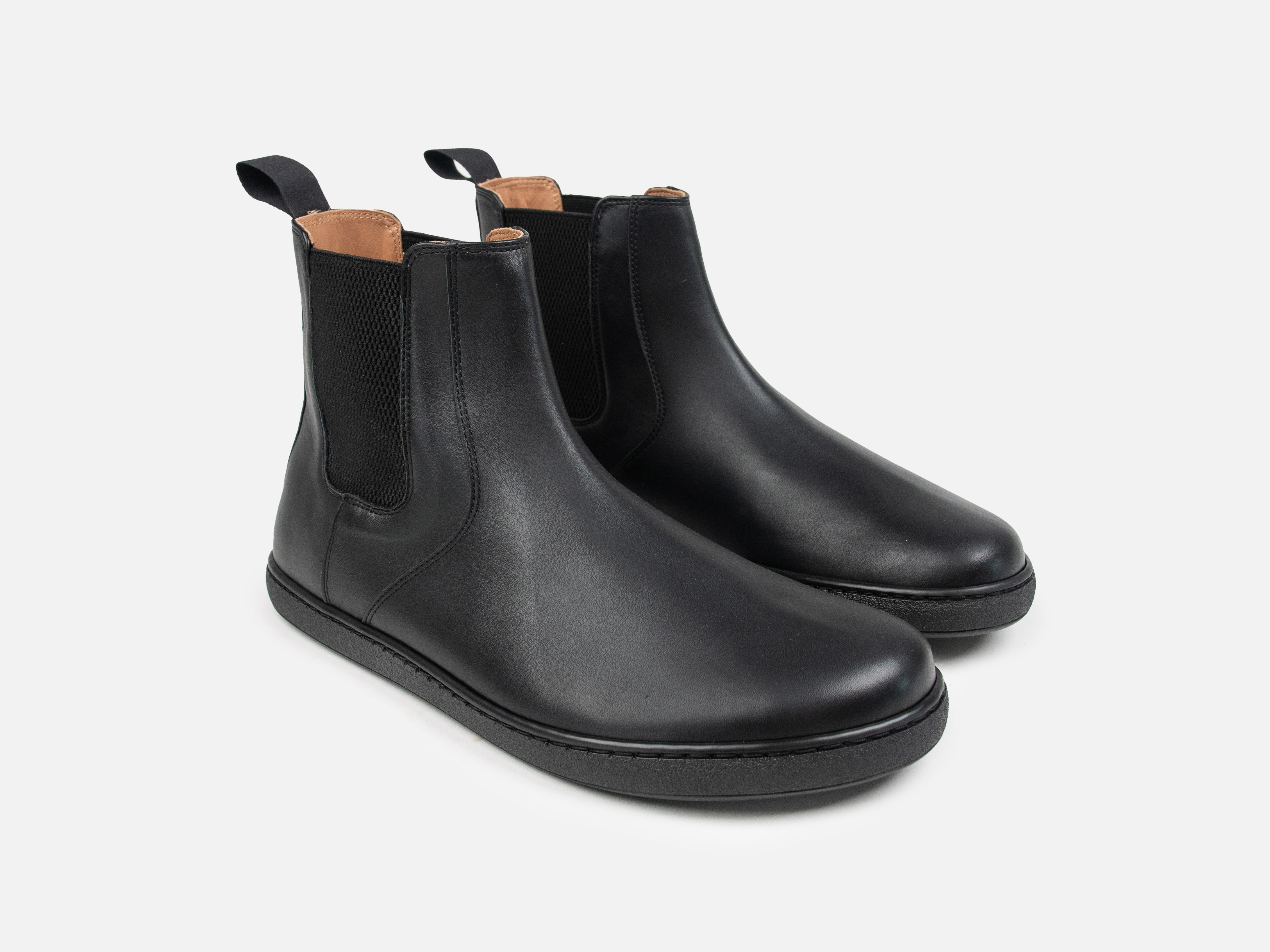 Barefoot Chelsea Boot - Black Horween Chromexcel Leather - GORAL