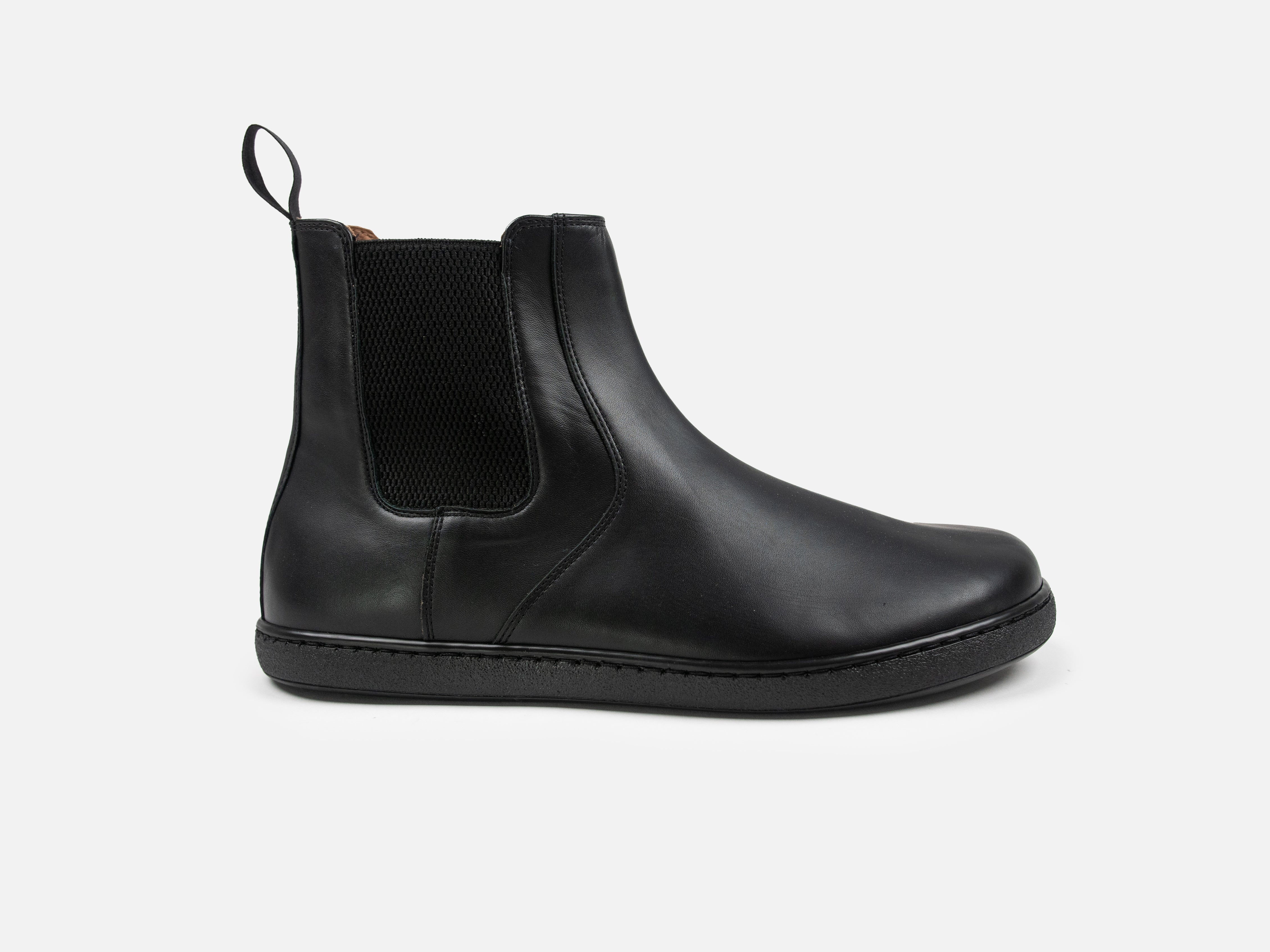 Barefoot Chelsea Boot - Black Horween Chromexcel Leather - GORAL