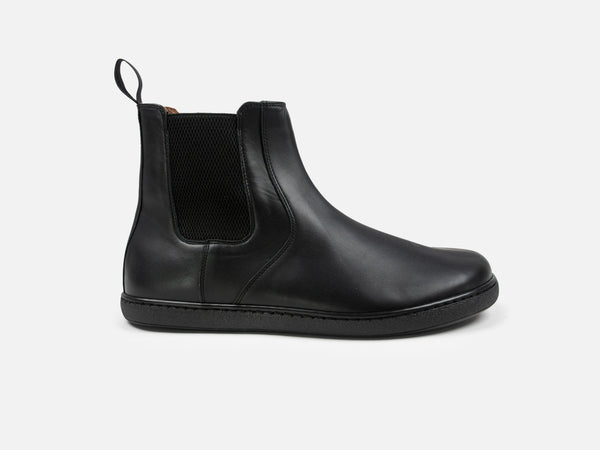Barefoot Chelsea Boot - Black Horween Chromexcel Leather - GORAL