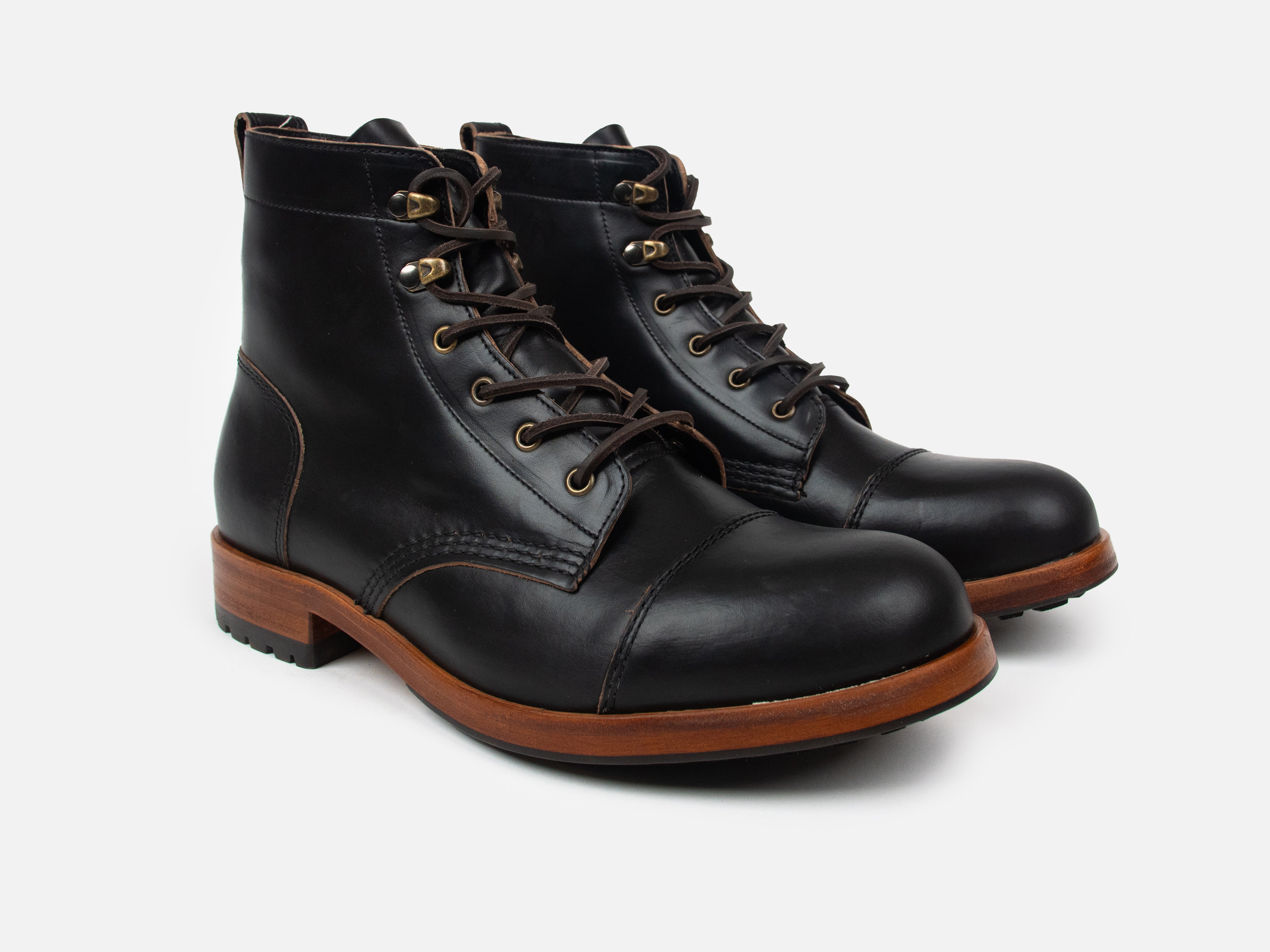 The MATLOCK Service Boot - Horween Black Leather - GORAL