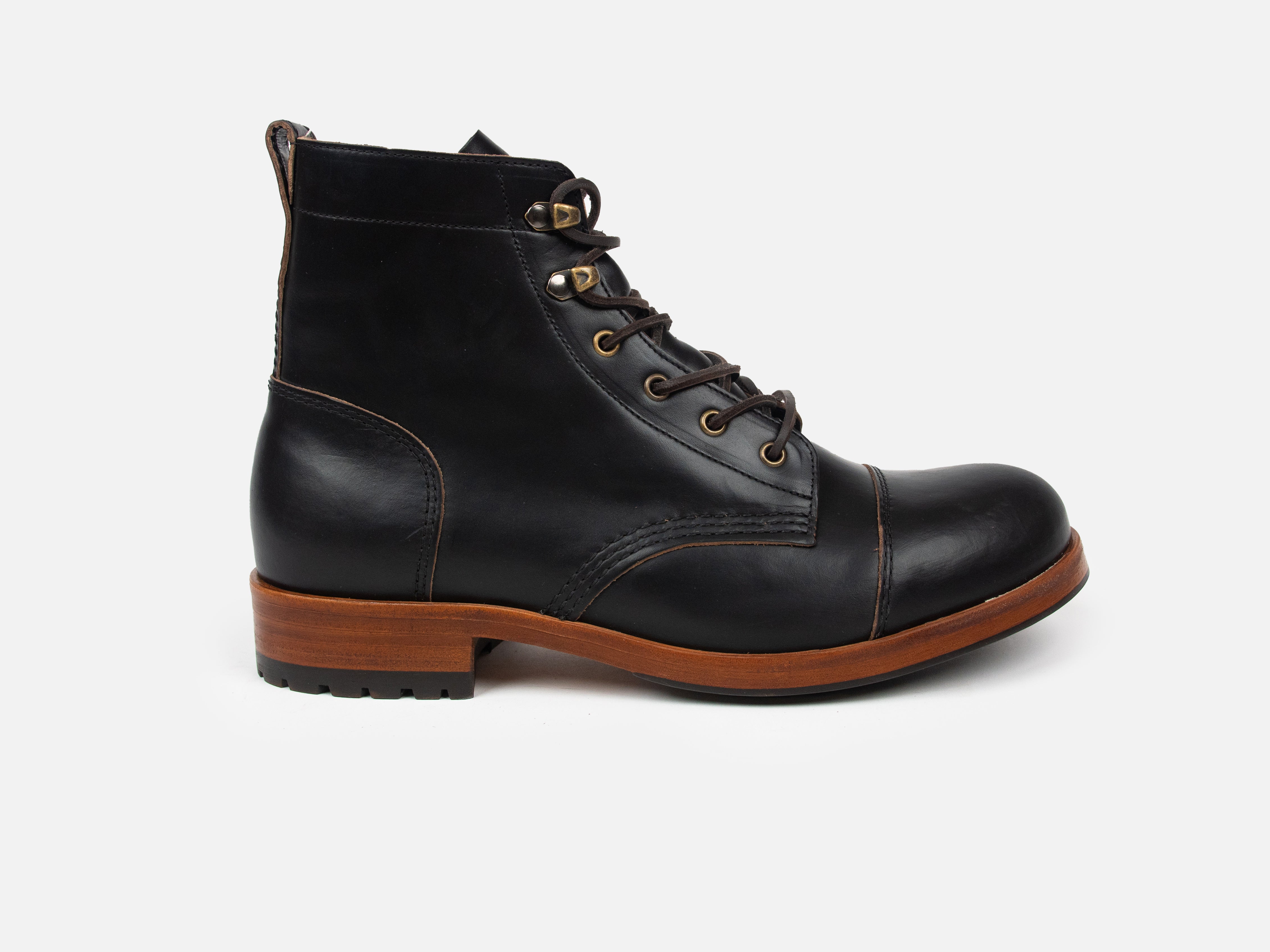 The MATLOCK Service Boot - Horween Black Leather - GORAL
