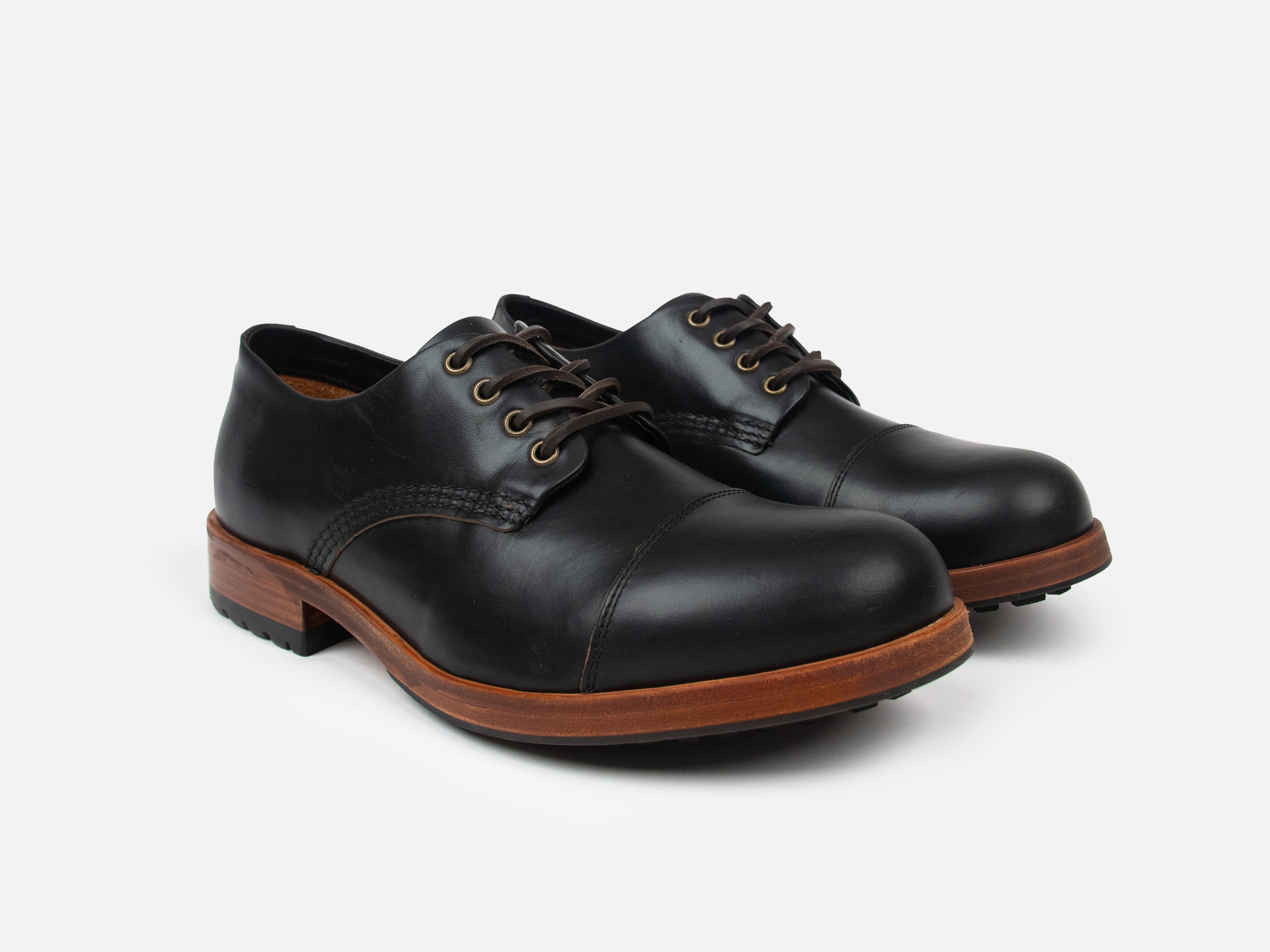 The CASTLETON Shoe - Horween Black Leather - GORAL