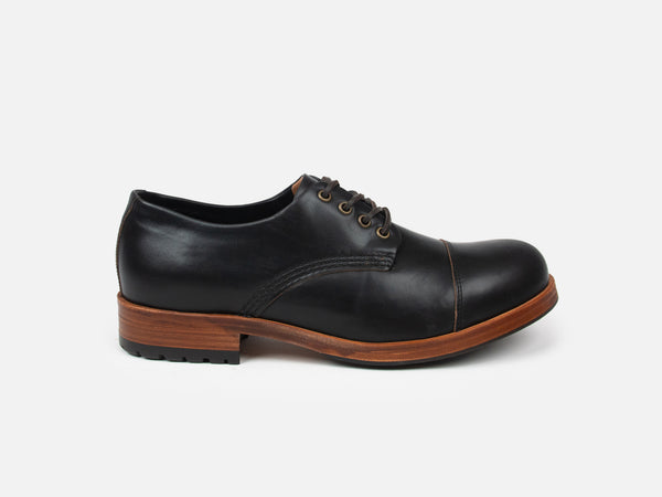 The CASTLETON Shoe - Horween Black Leather - GORAL