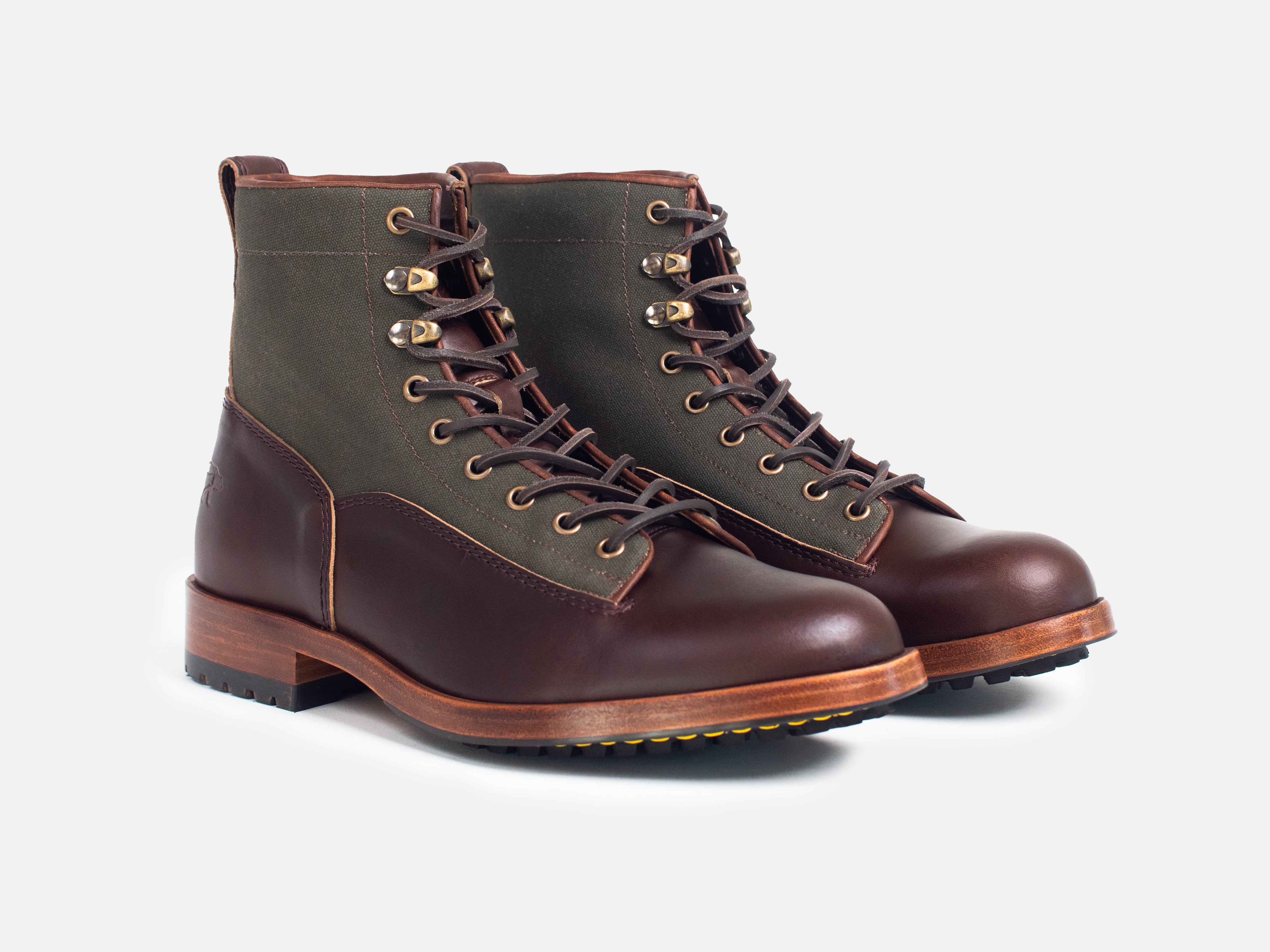 BRAE - Bear & Wolf Co x GORAL Service Boot - Horween Dark Brown Leather