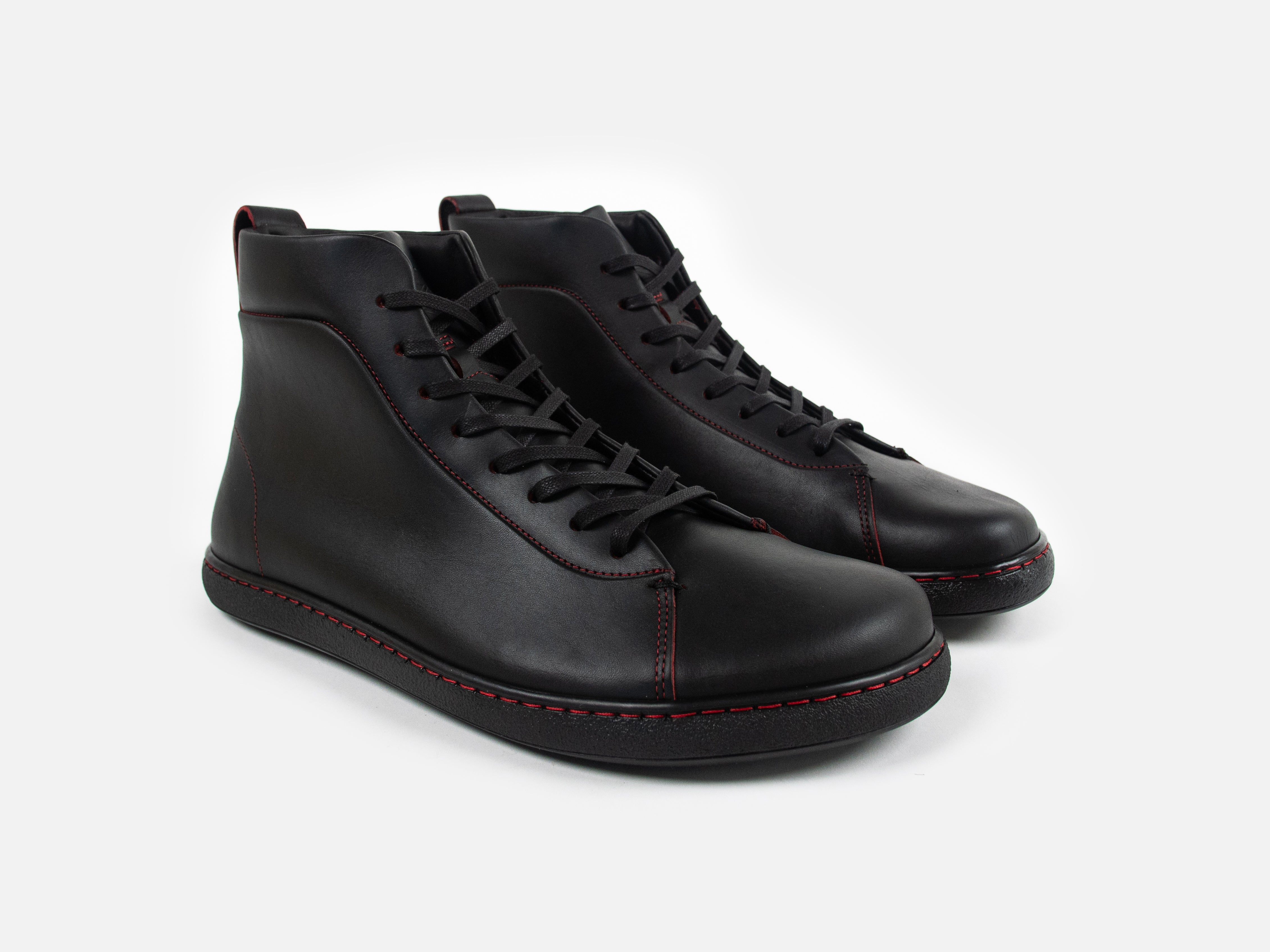 WALKLEY Barefoot High Top Blood Core Leather Sneaker - GORAL
