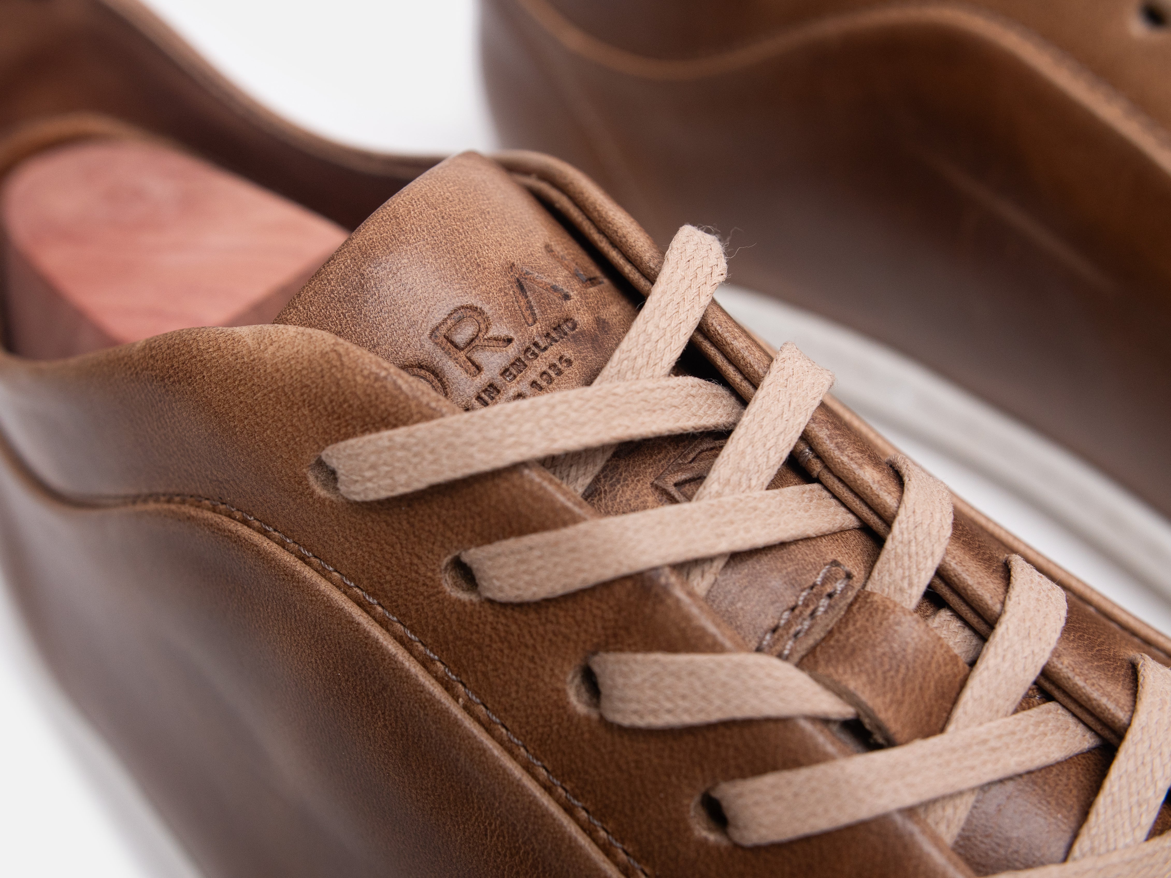 Rose Anvil X GORAL SMUGS Barefoot Low Top Horween Natural Leather Sneaker PRE-ORDER - GORAL