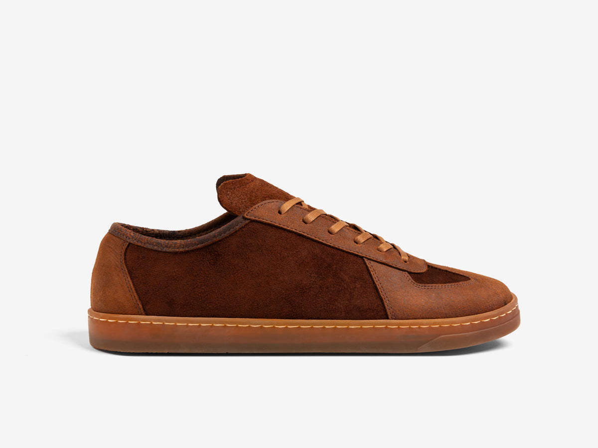 ROMA Division Road x GORAL Sneakers - Charles F Stead Waxed Kudu Snuff Leather