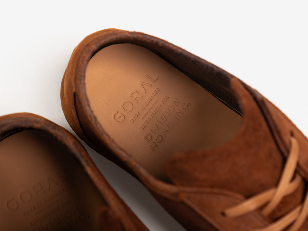 ROMA Division Road x GORAL Sneakers - Charles F Stead Waxed Kudu Snuff Leather