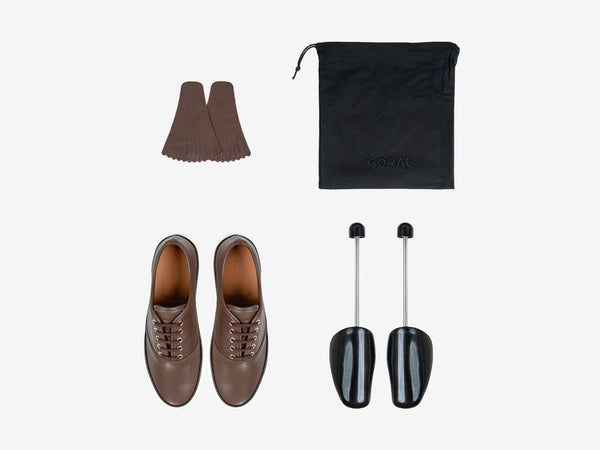 Garmsville by Goral Deck Shoe - Chocolate Brown Mastrotto Adria Leather - GORAL