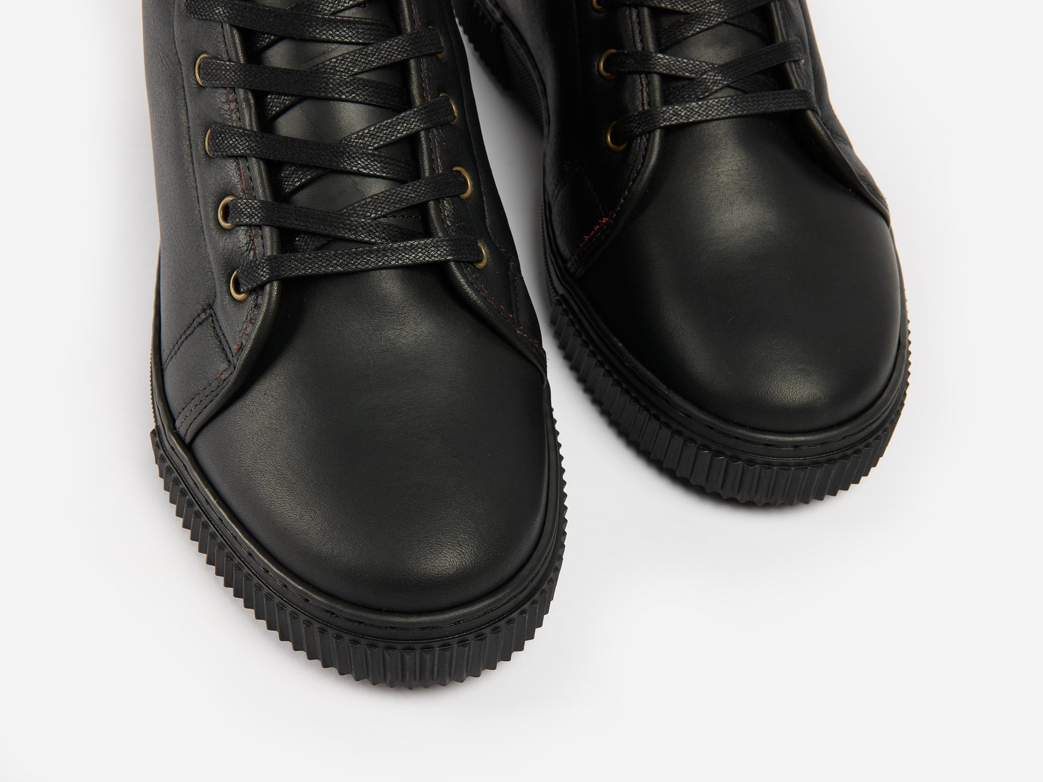 Rose Anvil x GORAL MUGGS 2.0 High Top Shearling Sneakers - Blood Core Leather Winter Sole PRE-ORDER - GORAL