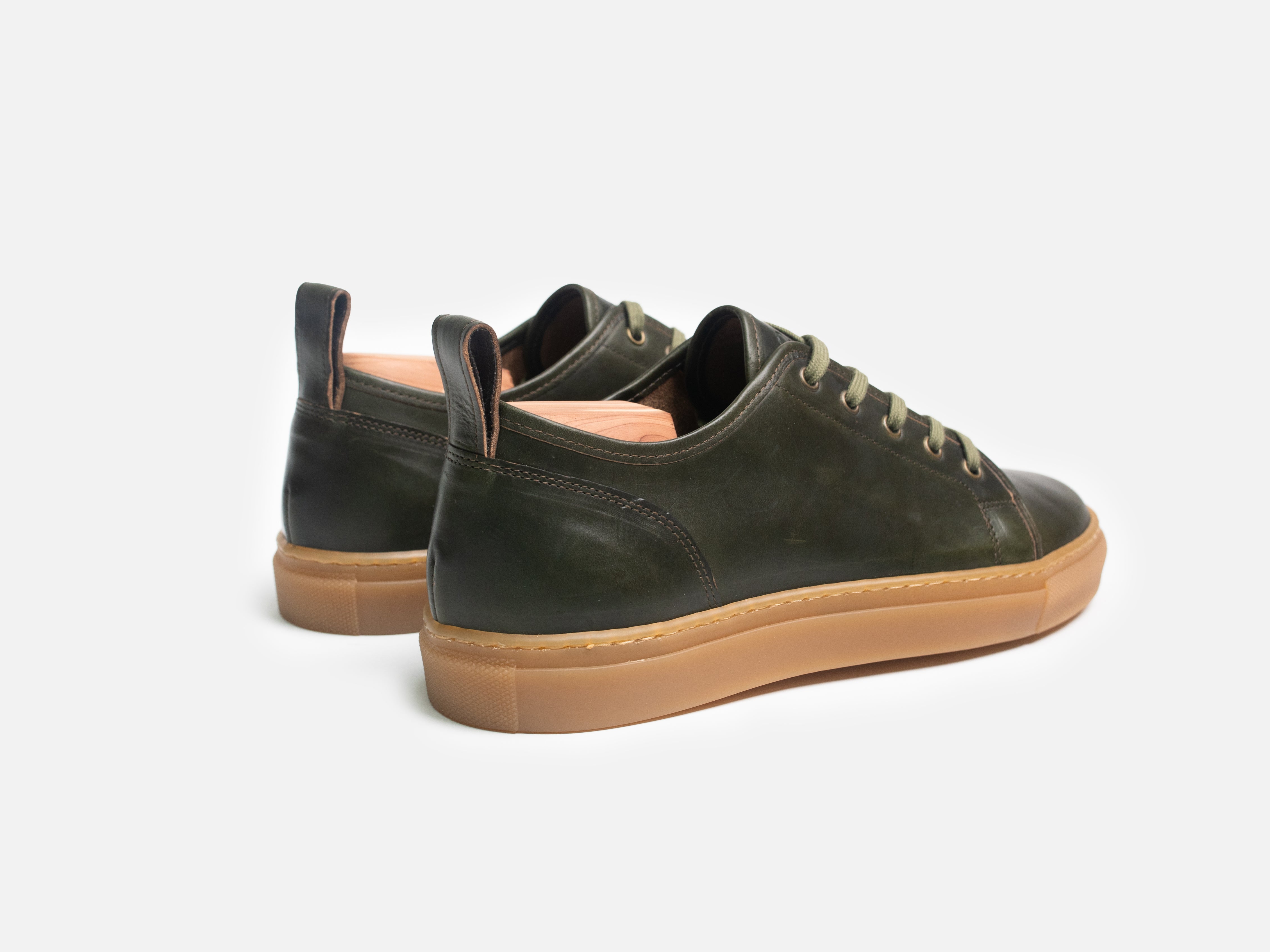 Rose Anvil X GORAL SMUGS Low Top Sneaker - Horween Forest Green PRE-ORDER - GORAL