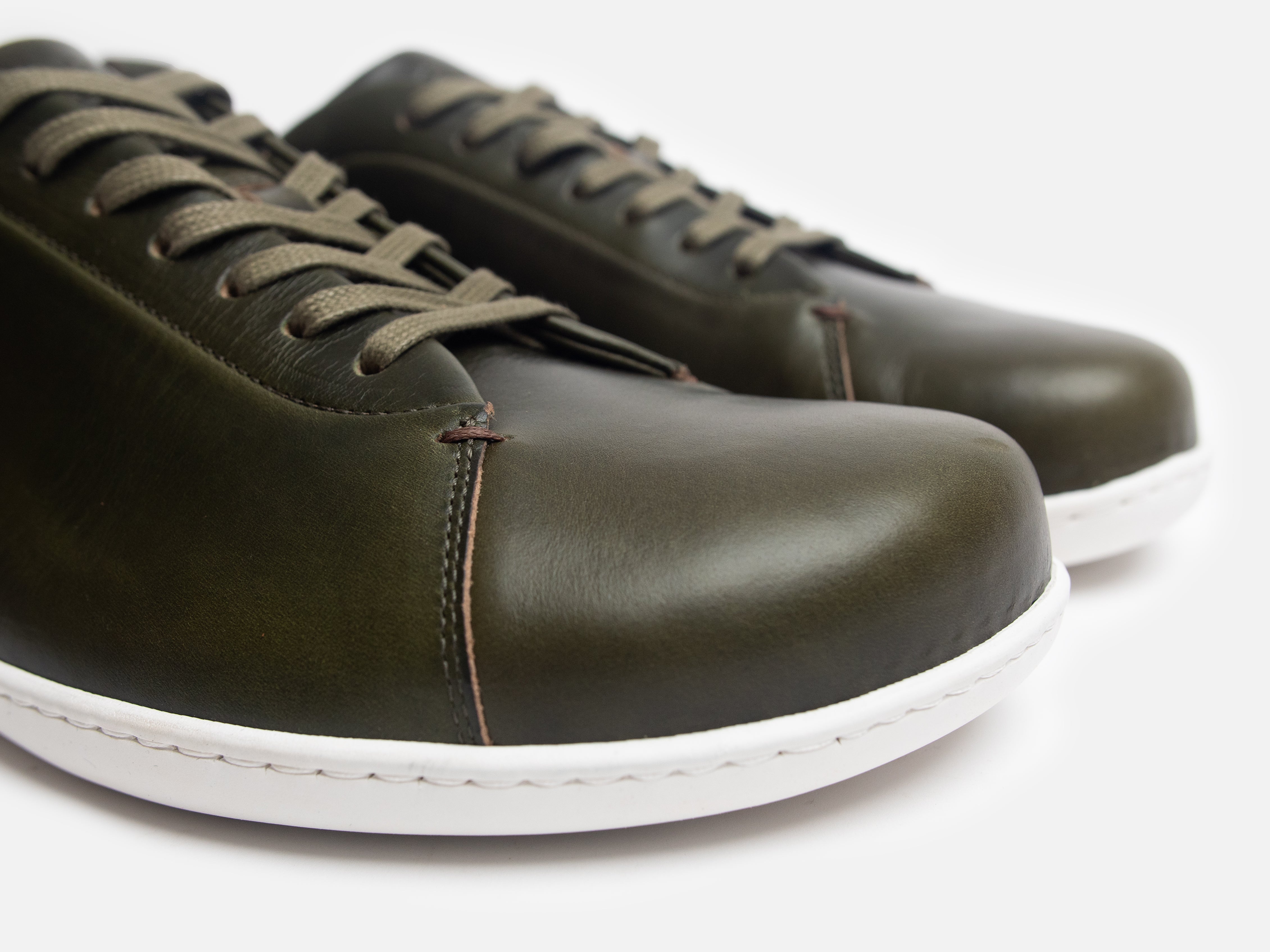 Rose Anvil X GORAL SMUGS Barefoot Low Top Horween Forest Green Leather Sneaker PRE-ORDER - GORAL