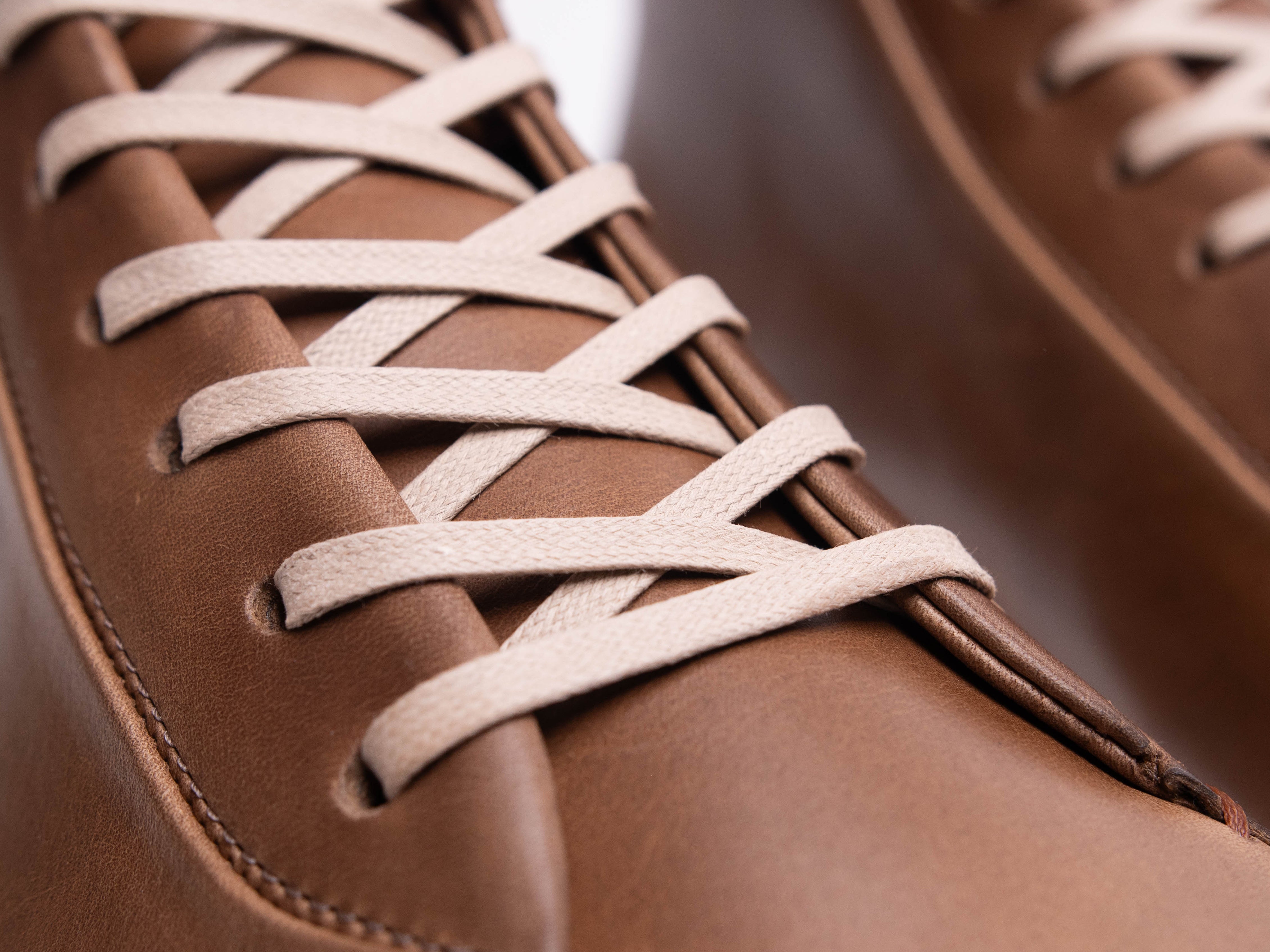 Rose Anvil X GORAL SMUGS Barefoot High Top Horween Natural Leather Sneaker PRE-ORDER - GORAL