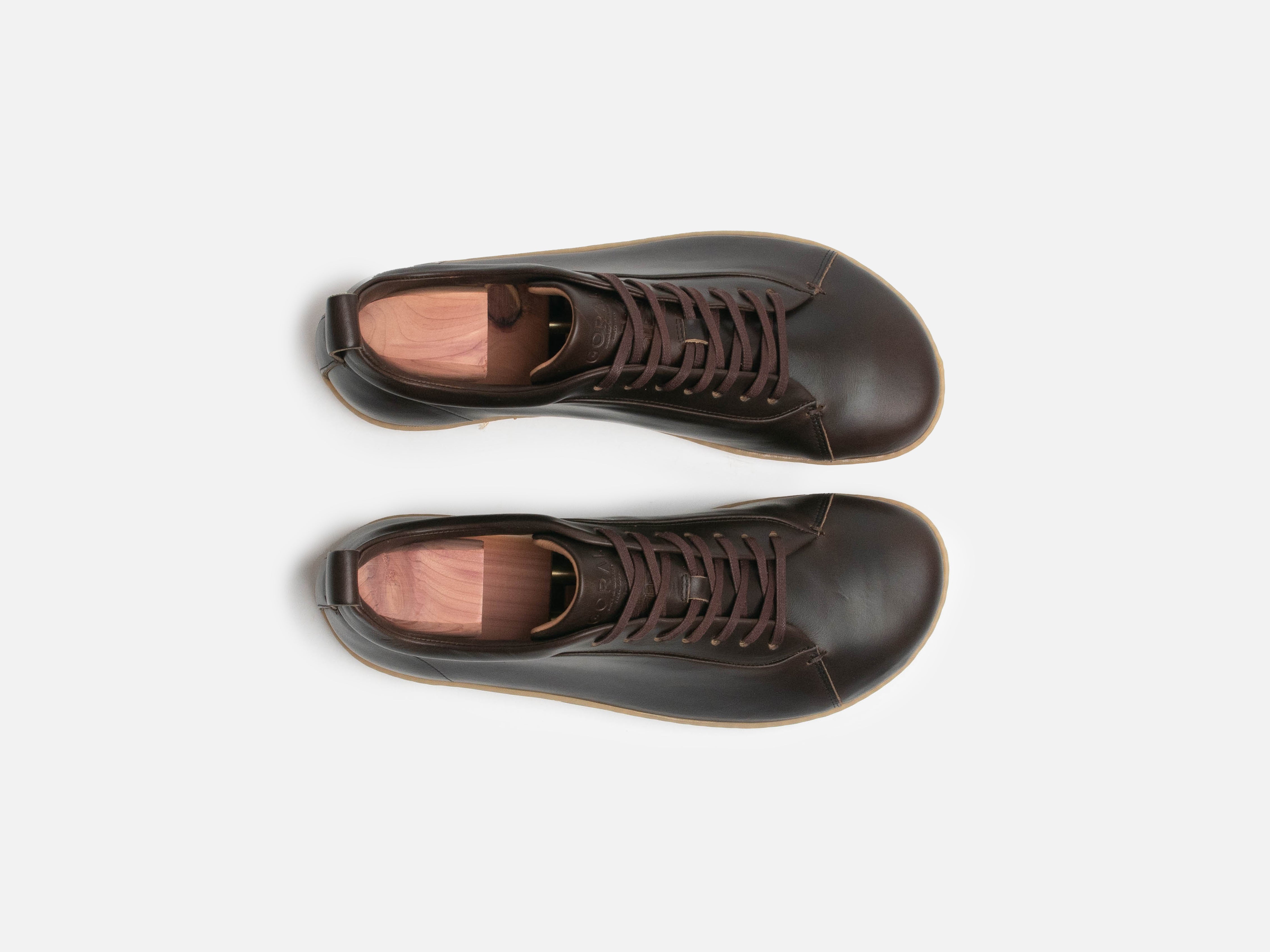 Rose Anvil X GORAL SMUGS Barefoot Low Top Horween Dark Brown Leather Sneaker PRE-ORDER - GORAL