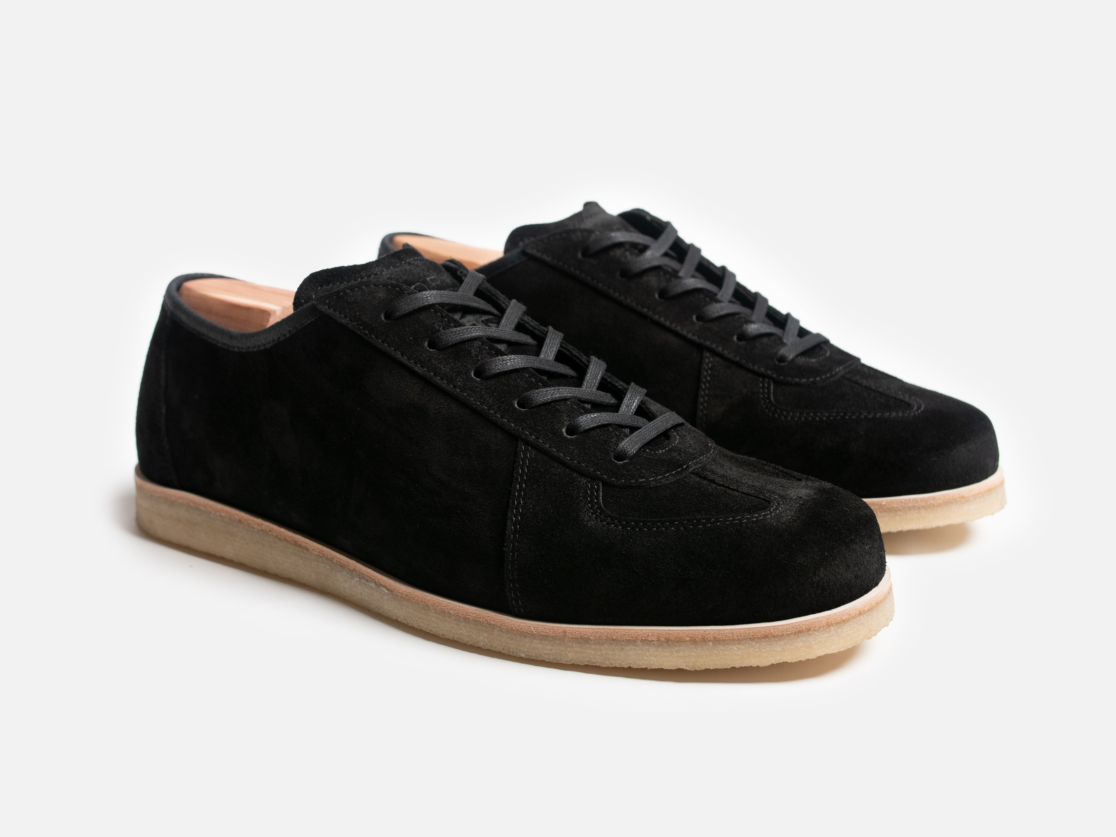 The Roma Crepe - Opera Go Rain Black Leather Low Top GAT Sneaker - GORAL