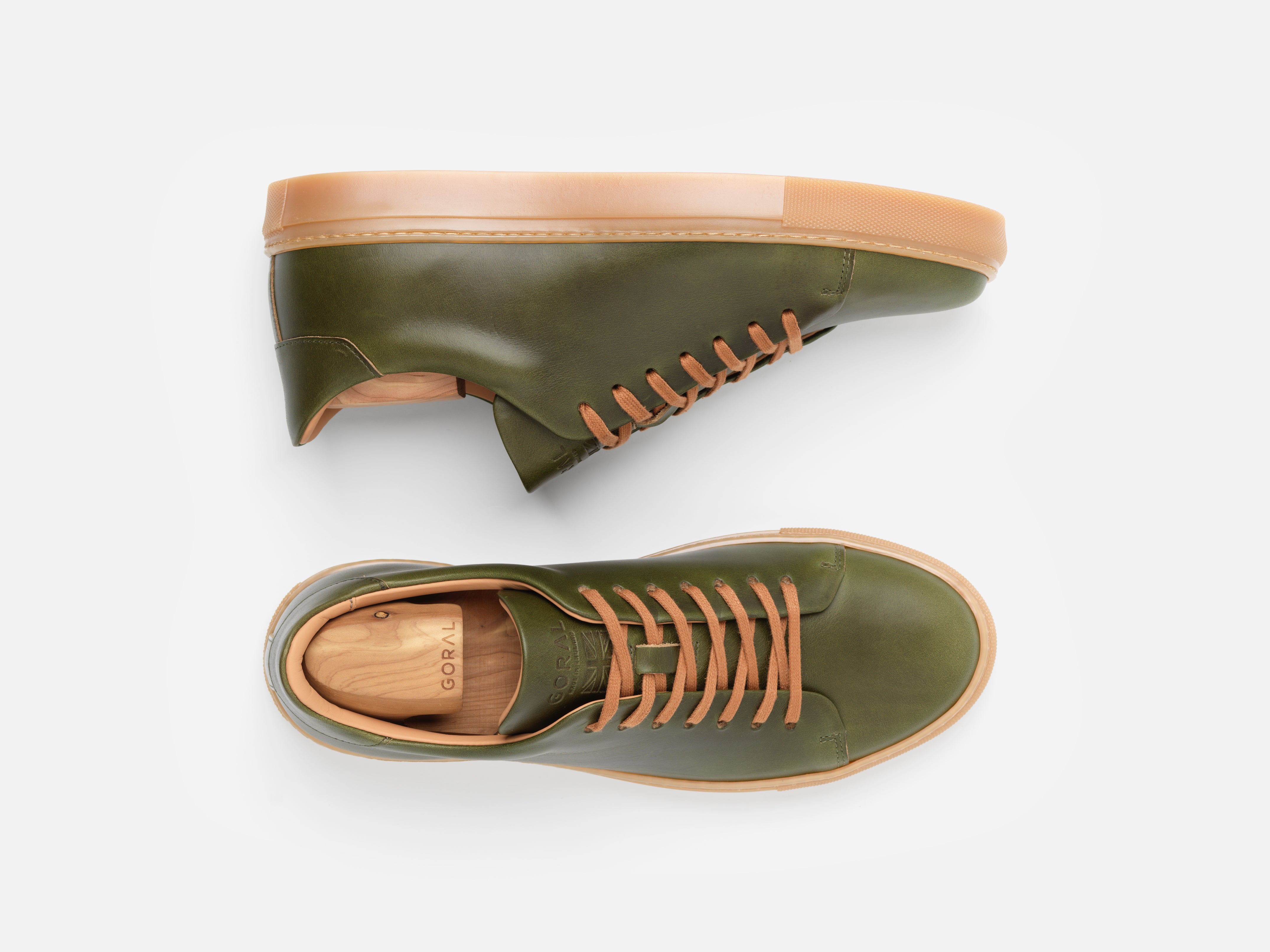 The Mellor II Sneaker - Horween Forest Green Leather - GORAL