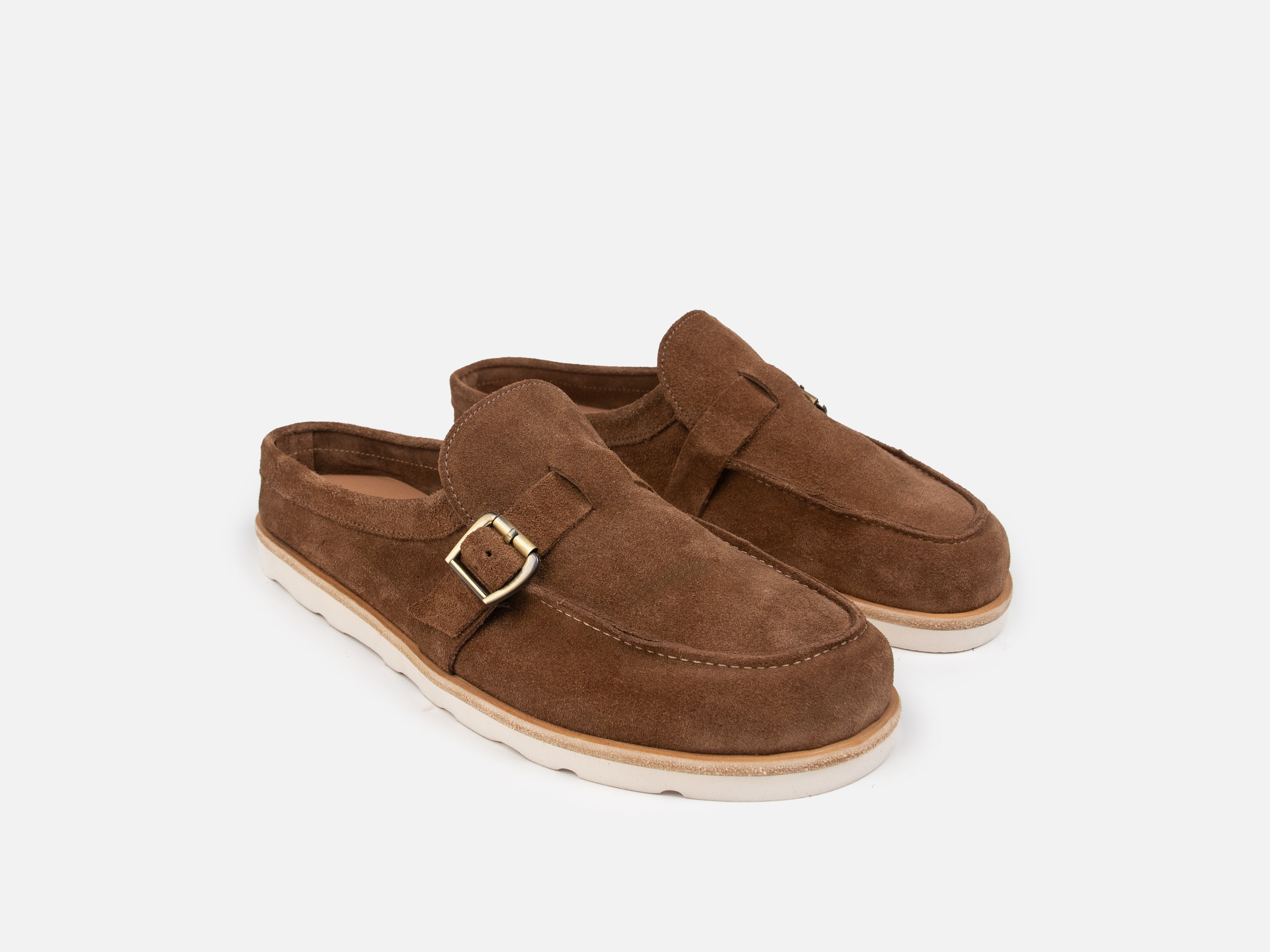 Barefoot Mules - Chestnut Go Rain Suede Leather - GORAL