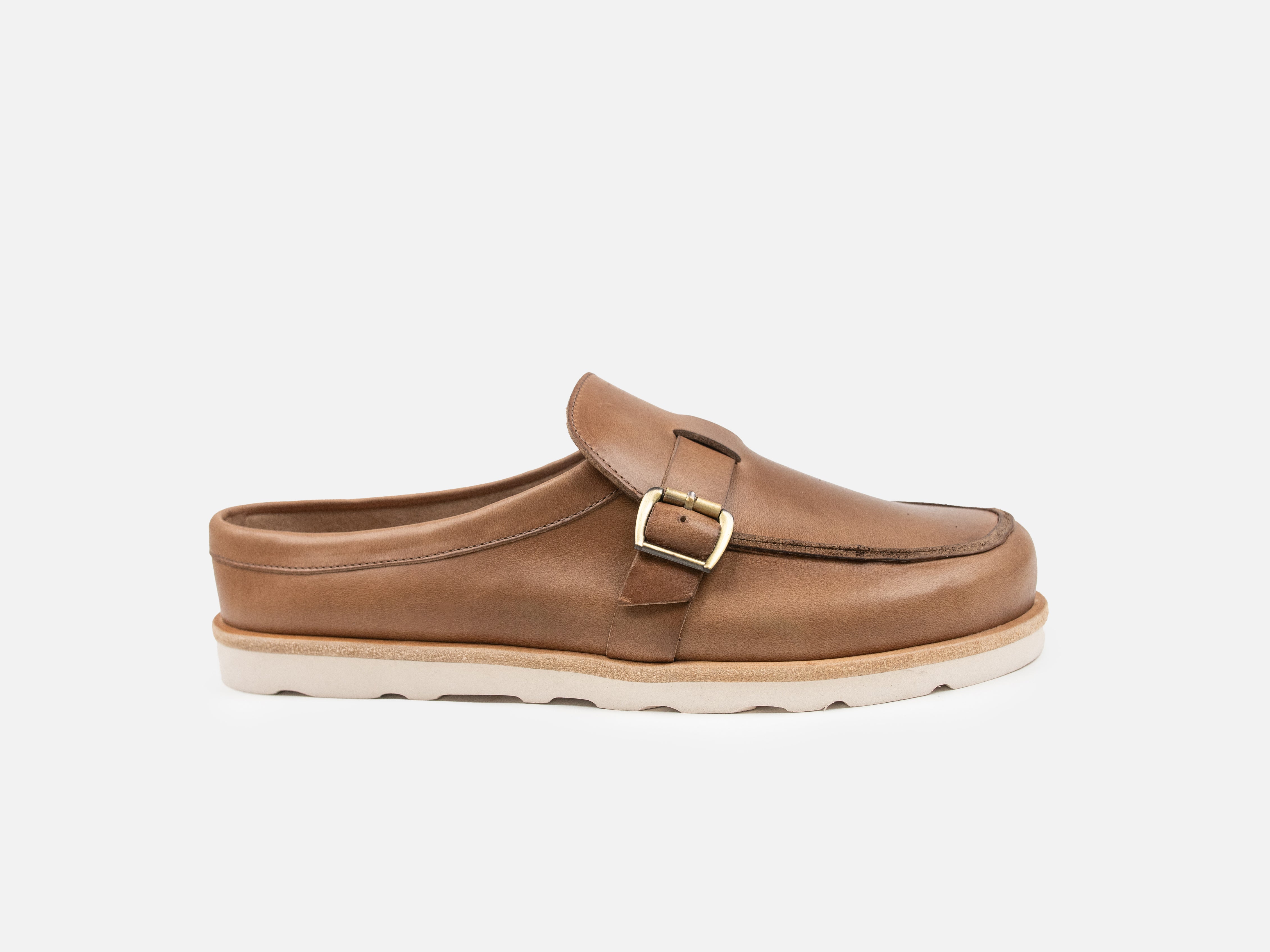 Barefoot Mules - Natural Horween Chromexcel Leather - GORAL