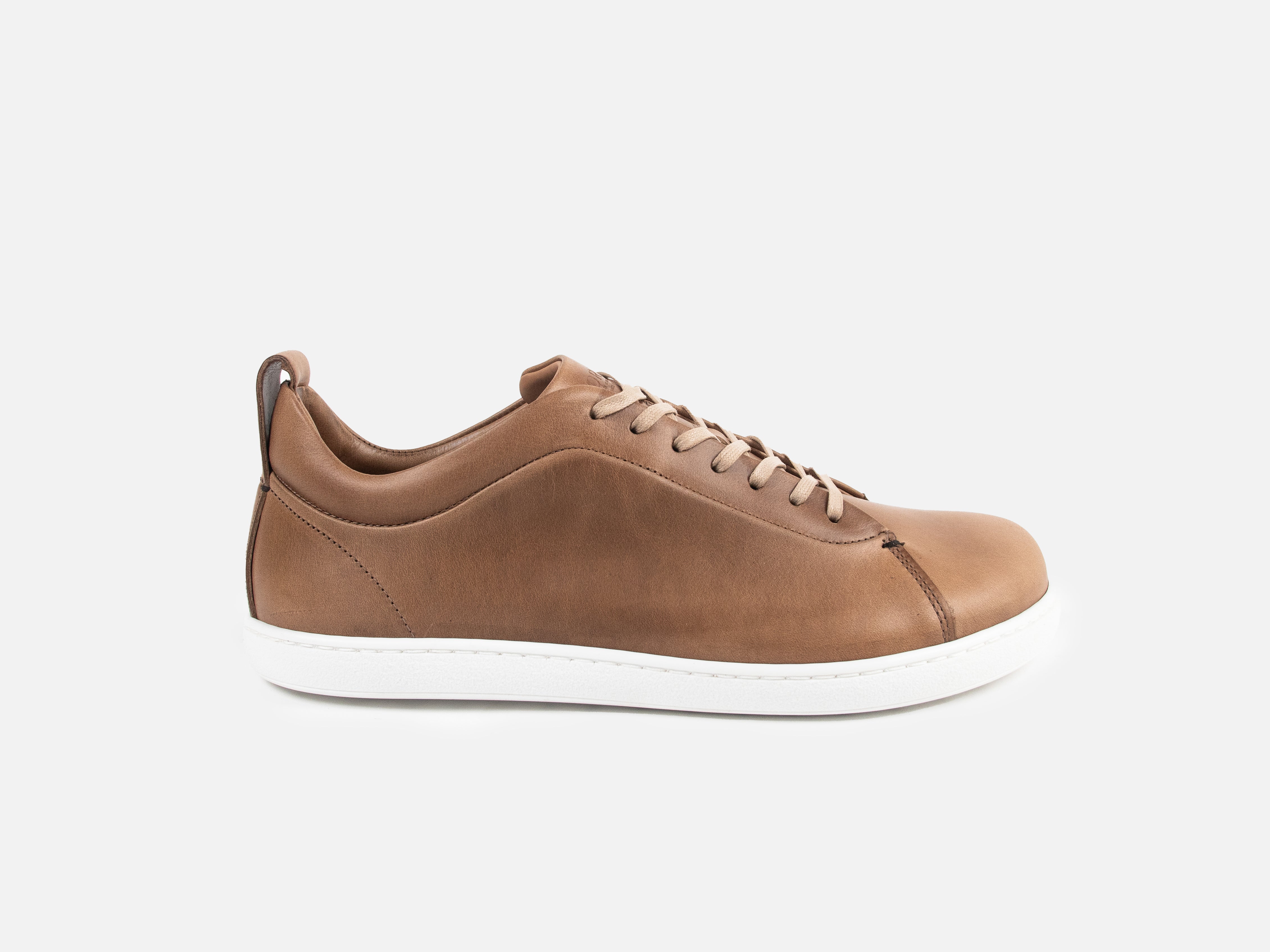 WALKLEY Barefoot Low Top Horween Natural Leather Sneaker - Ready To Ship - GORAL