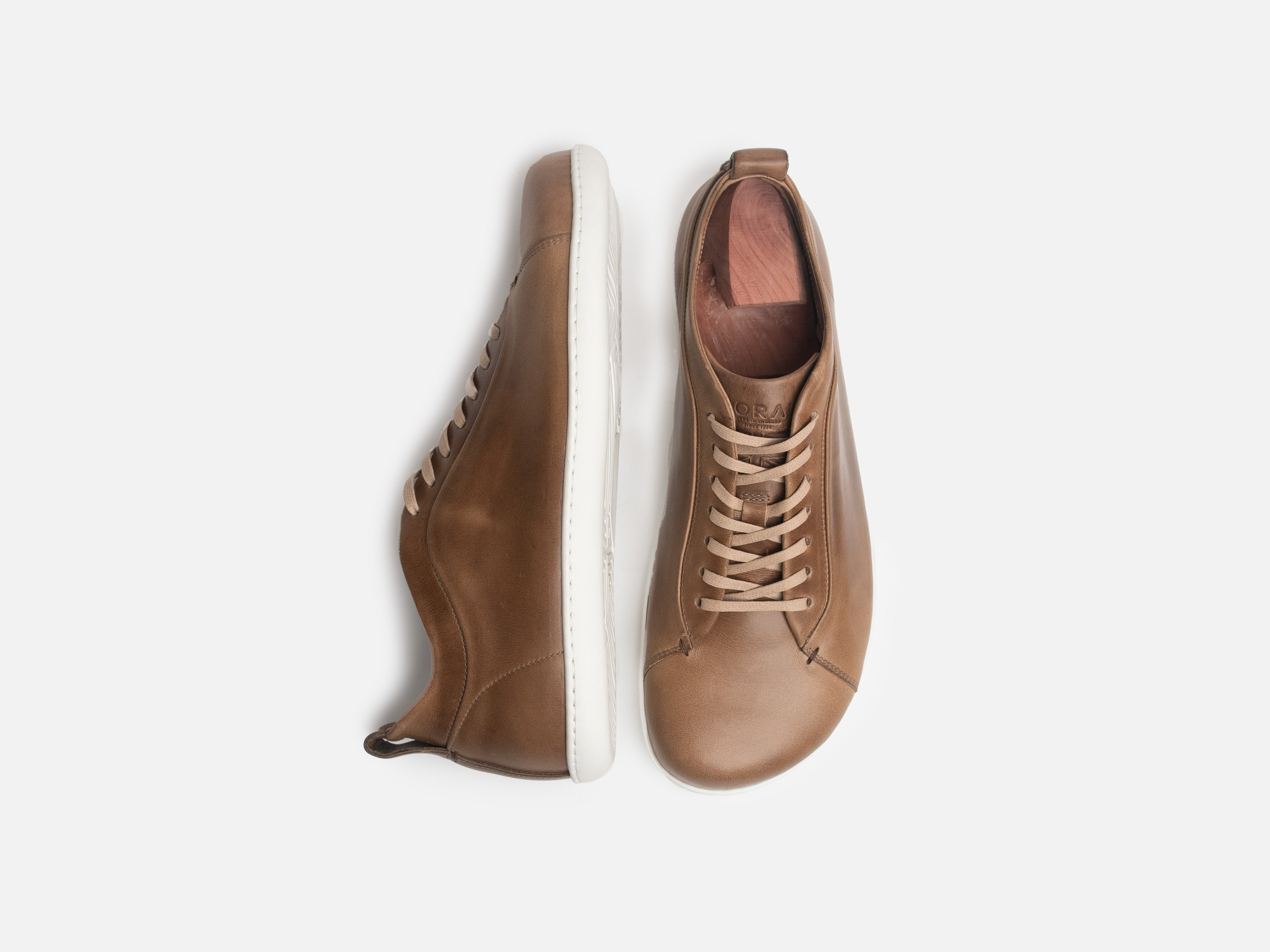 Rose Anvil X GORAL SMUGS Barefoot Low Top Horween Natural Leather Sneaker PRE-ORDER - GORAL