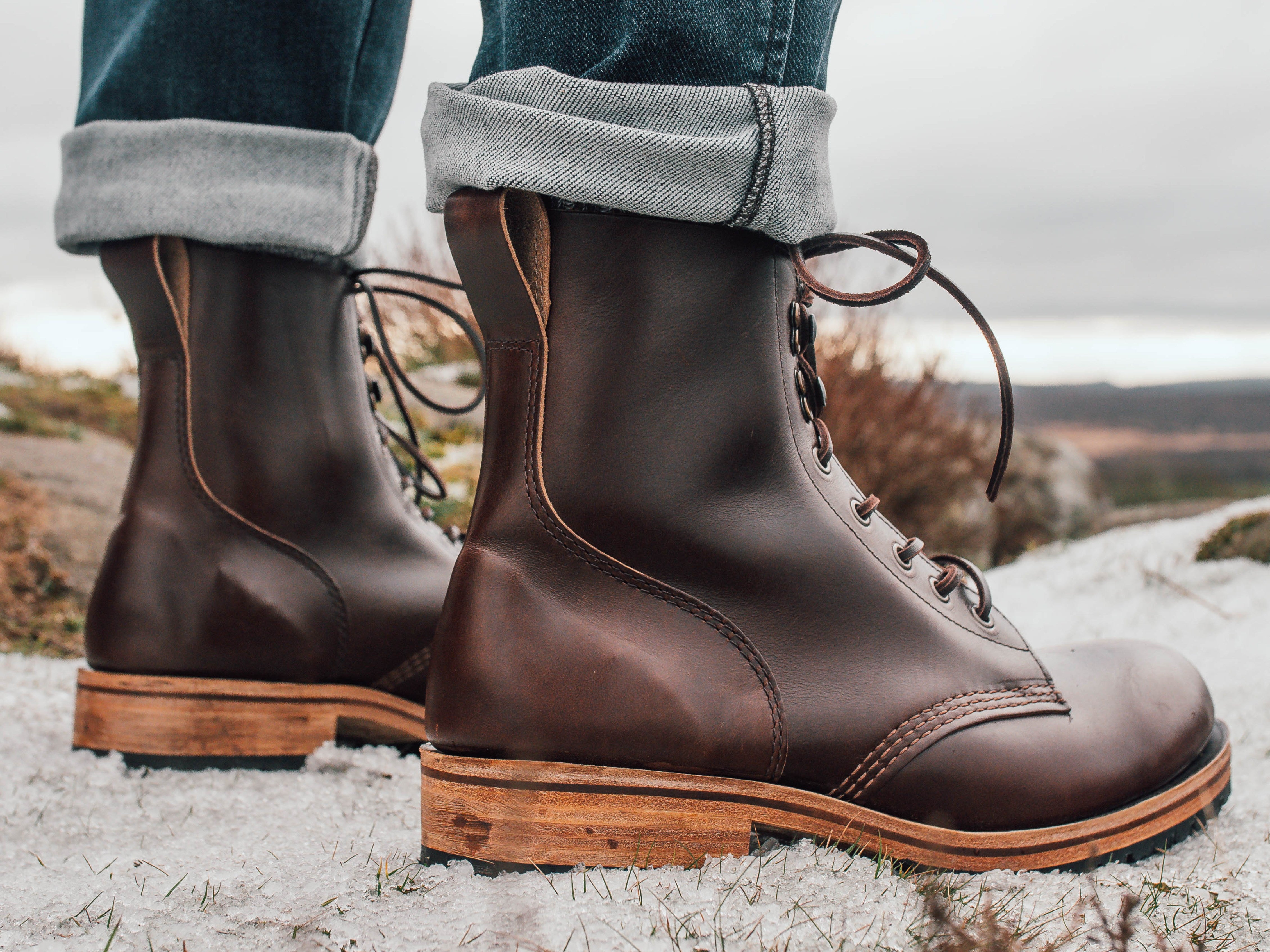 Buxton Brass Wire Construction Boot Horween Chromexcel Dark Brown PRE-ORDER - GORAL