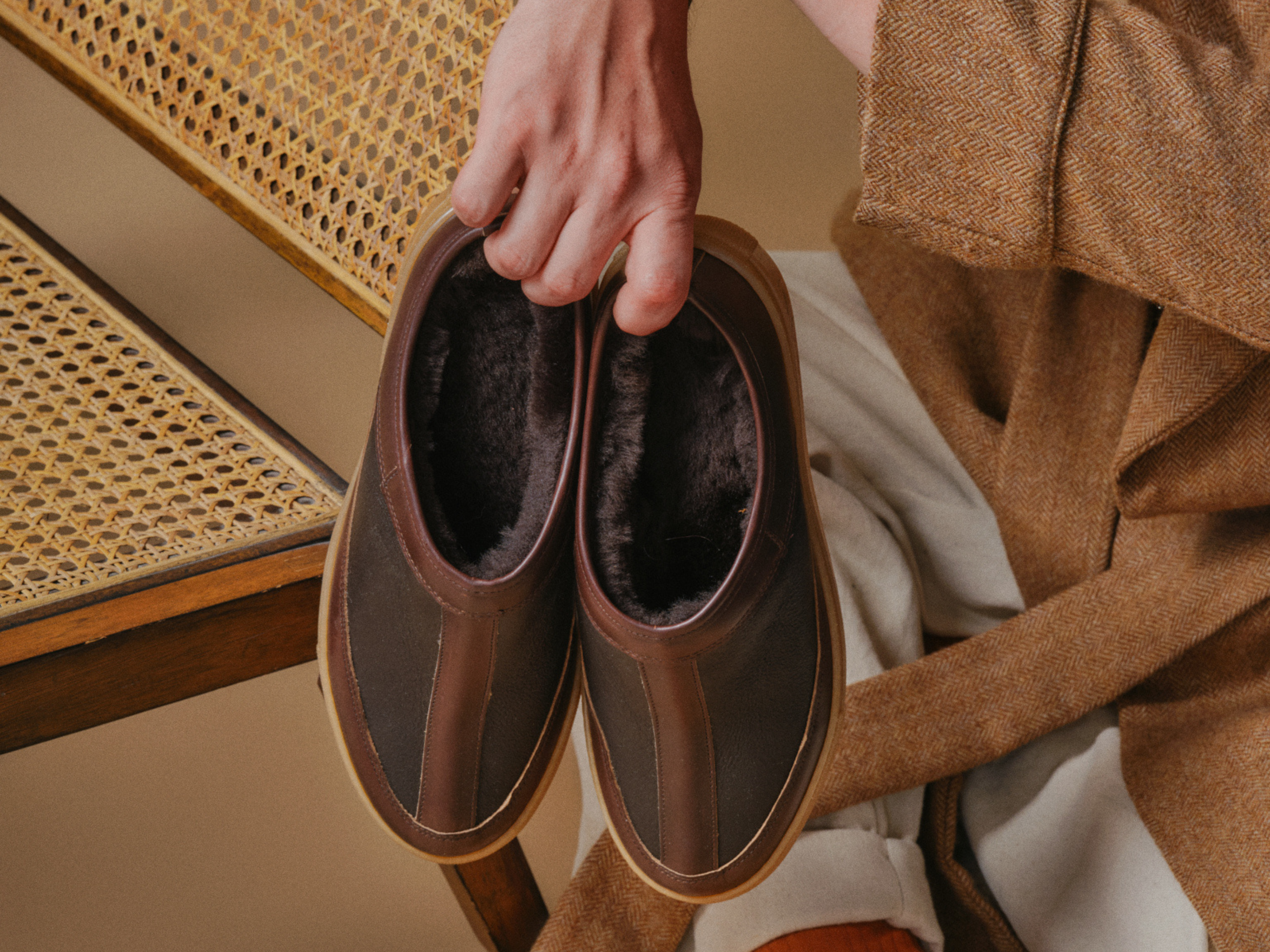 Rose Anvil x GORAL SLUGGS Slip On Shoes - Horween Dark Brown Leather PRE-ORDER - GORAL