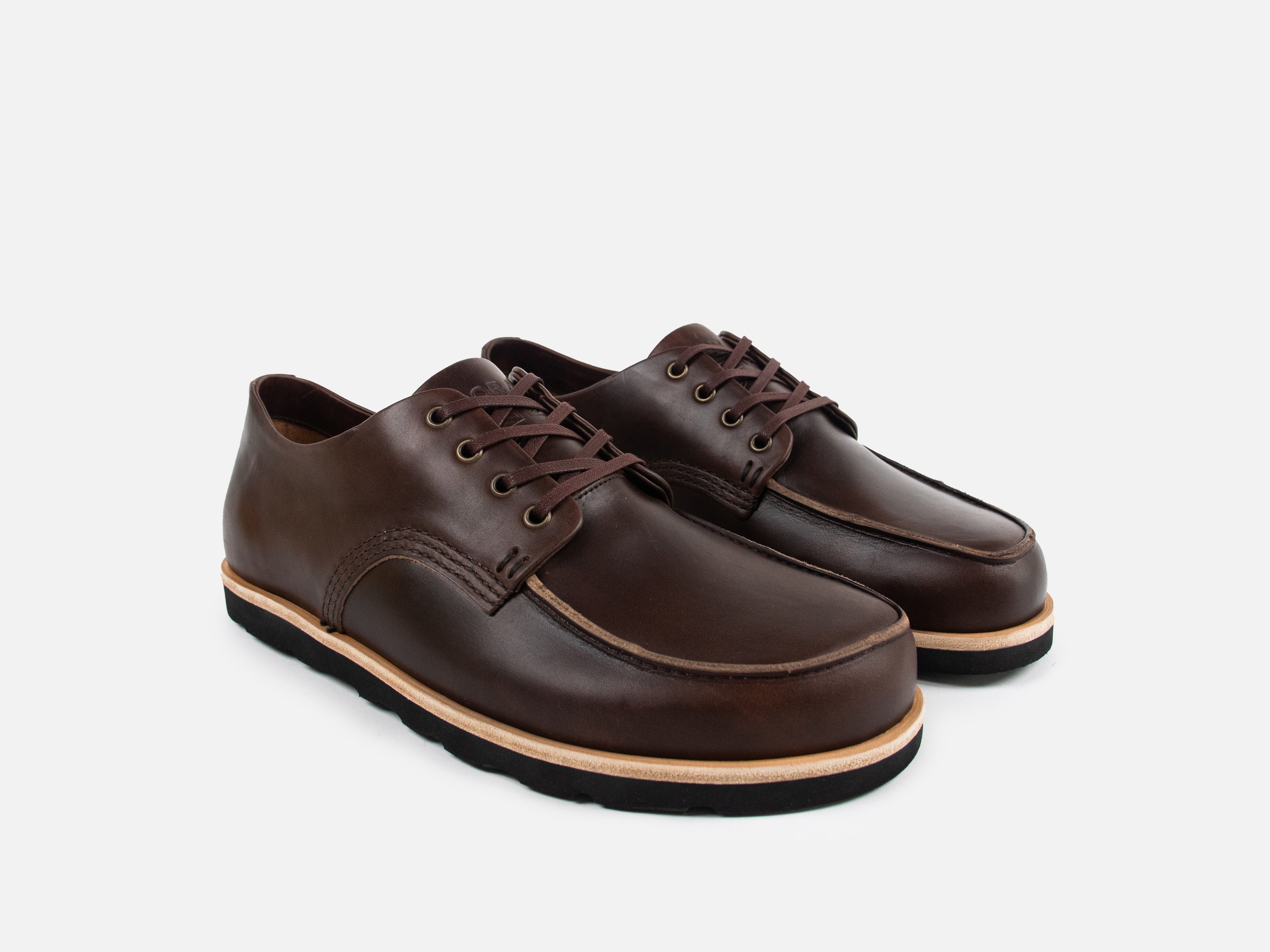 Barefoot Apron Shoe - Dark Brown Horween Chromexcel Leather - GORAL